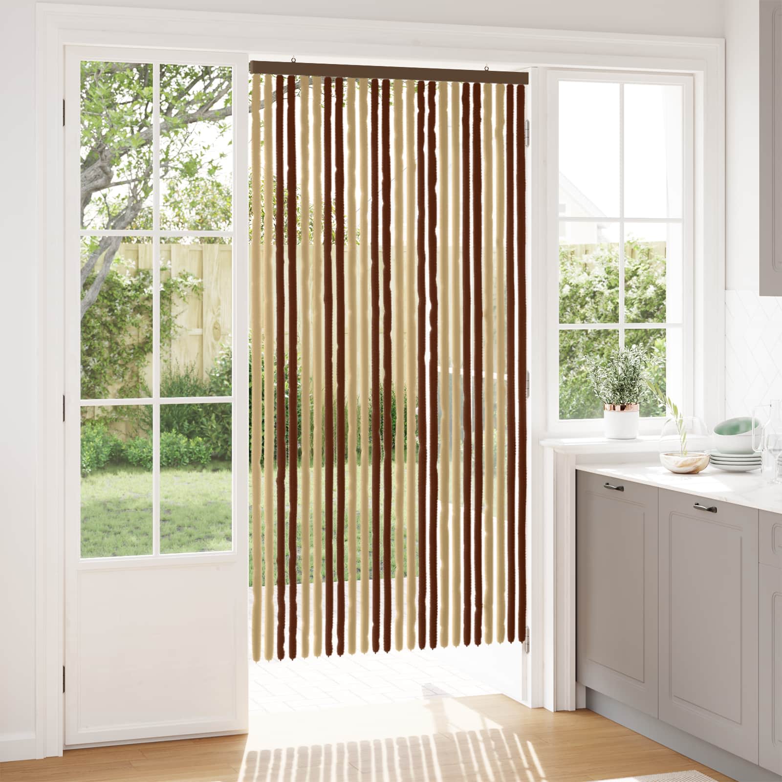 Sääsevõrk Chenille Pruun ja beež 100 x 200 cm 100% PP