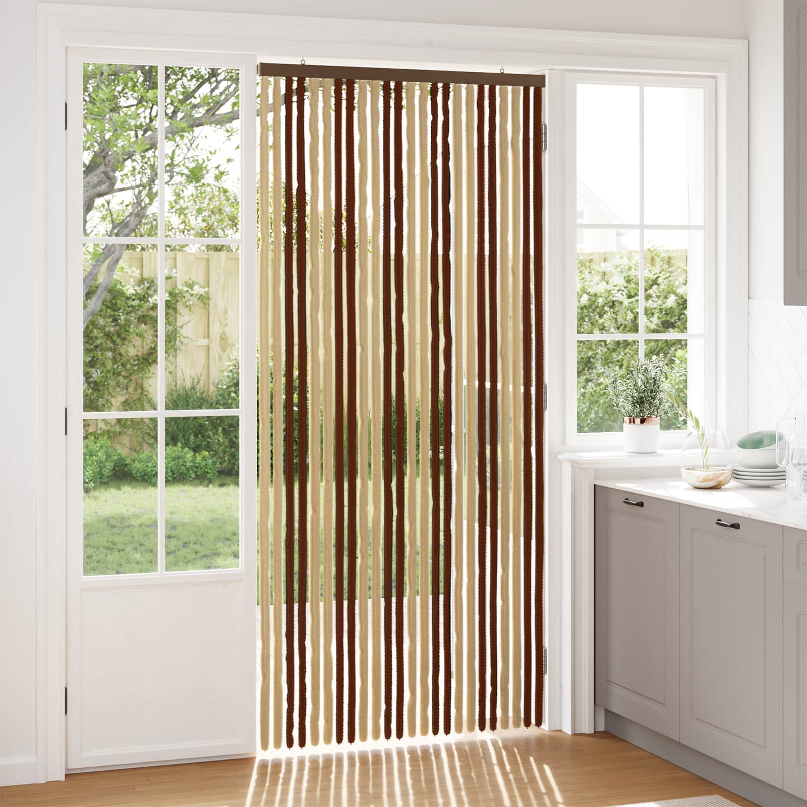 Sääsevõrk Chenille Pruun ja beež 100 x 220 cm 100% PP