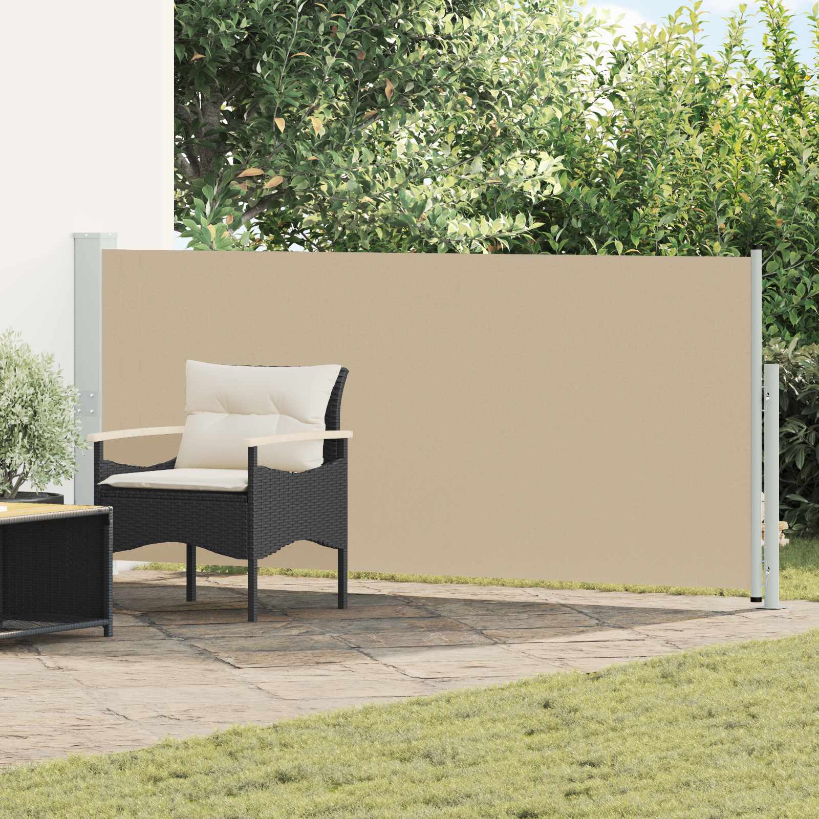 Kääntökülgmarker Ristkülik 140 x 500 cm Polüester Beež