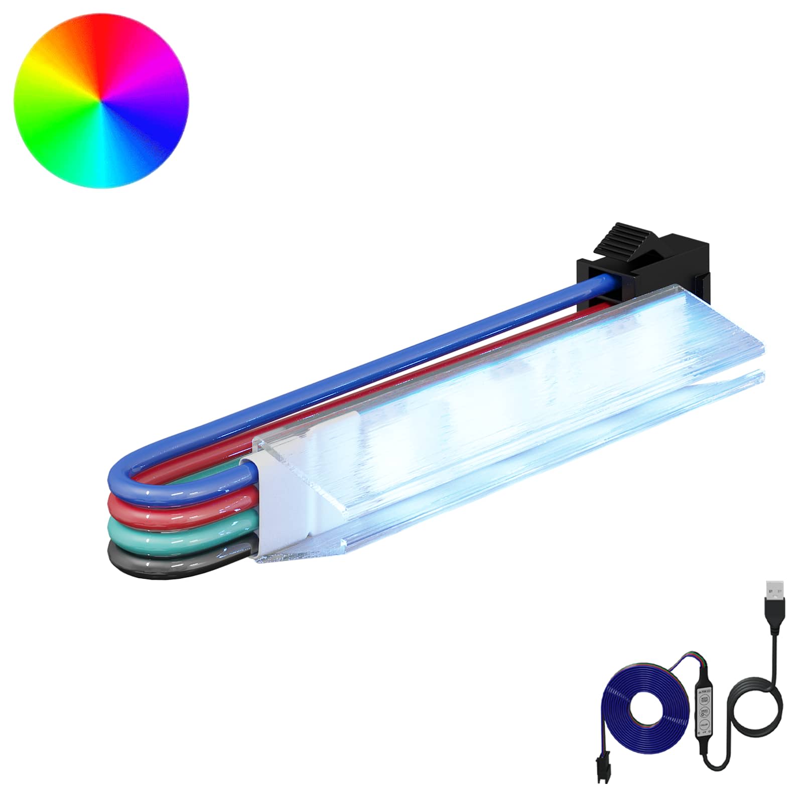 LED Ribad 12 tk Must ja Valge Vask ja plastik