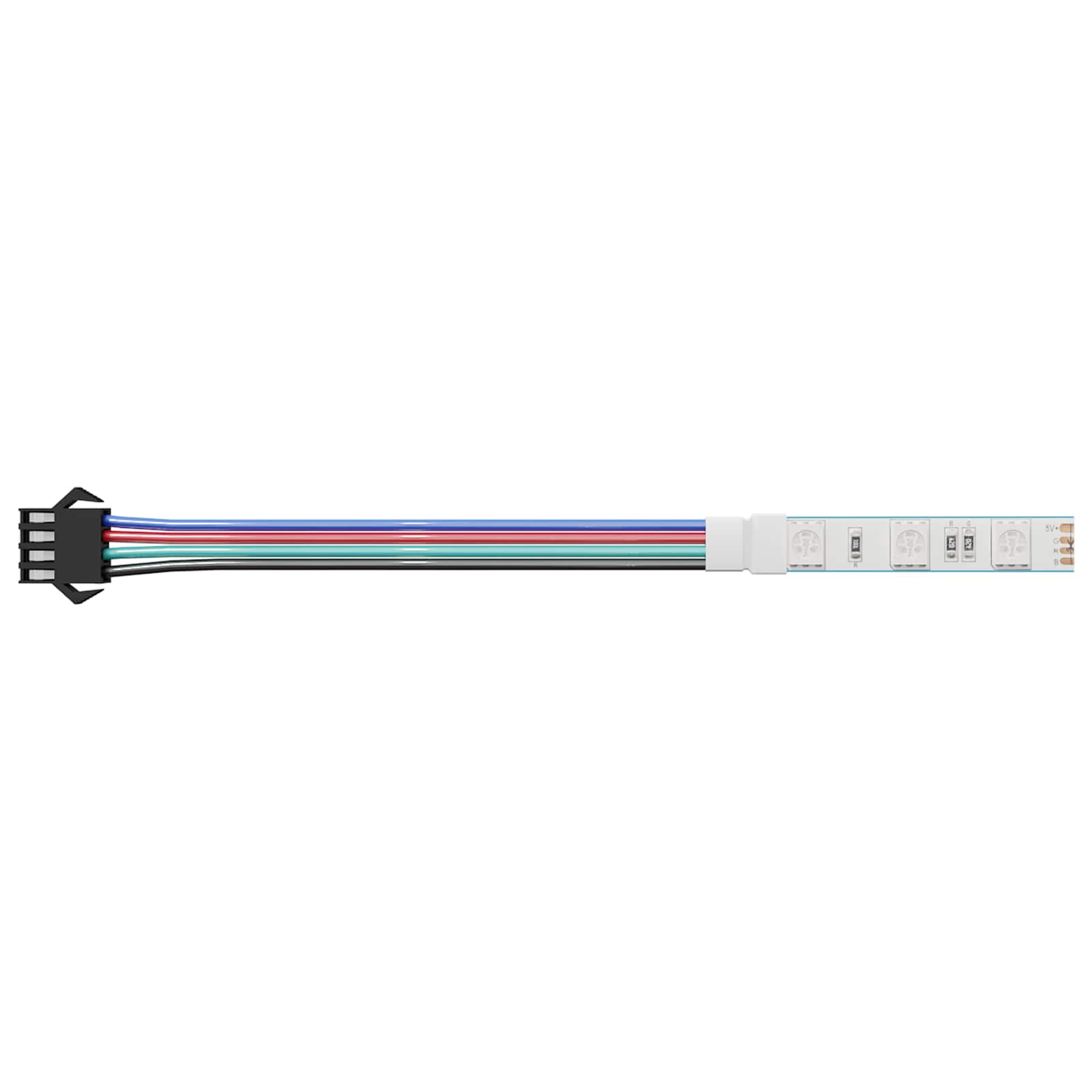 LED Ribad 2 tk Must ja mitmevärviline Vask ja plastik