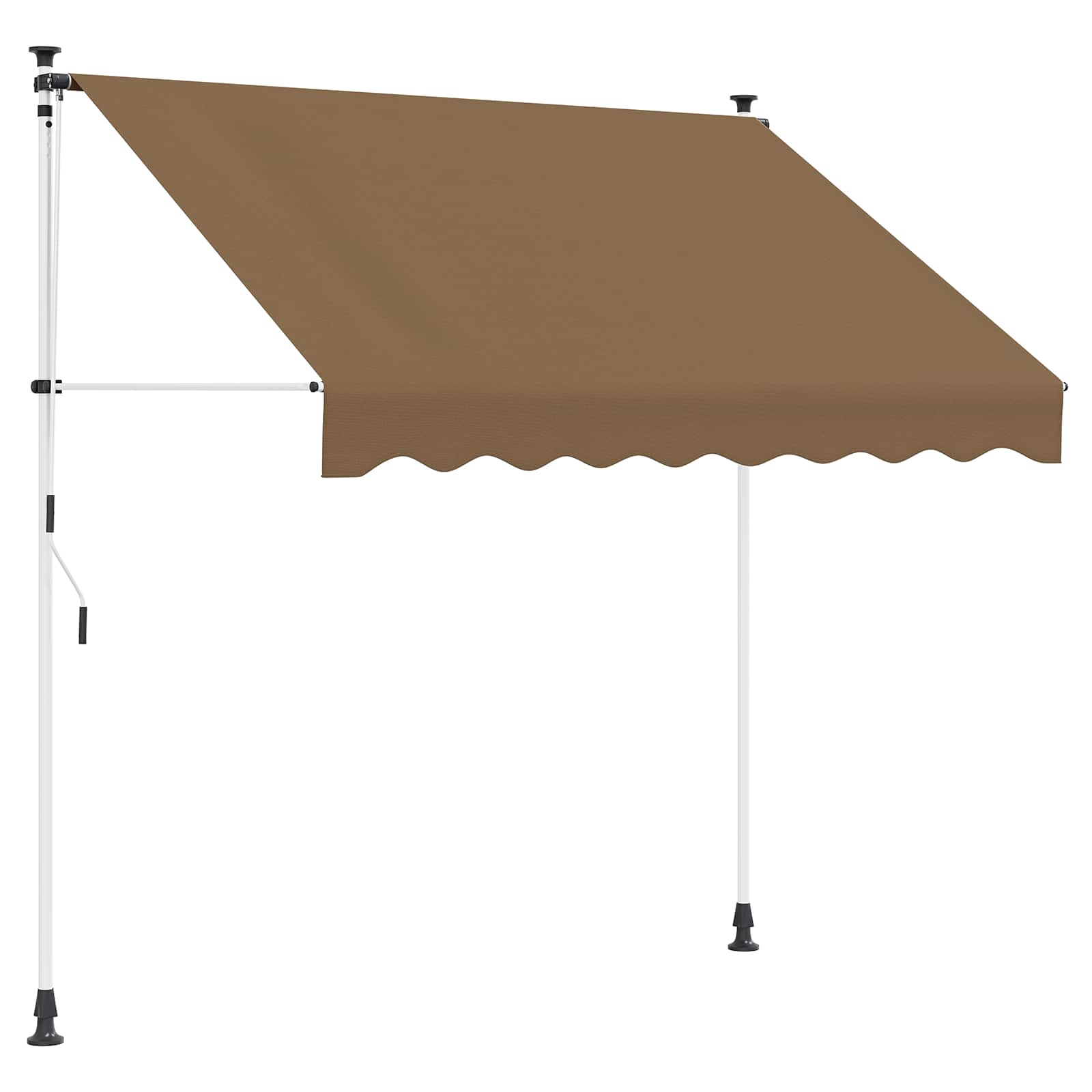 Manuaalne kokkuklapitav varikatus Beež 300 cm