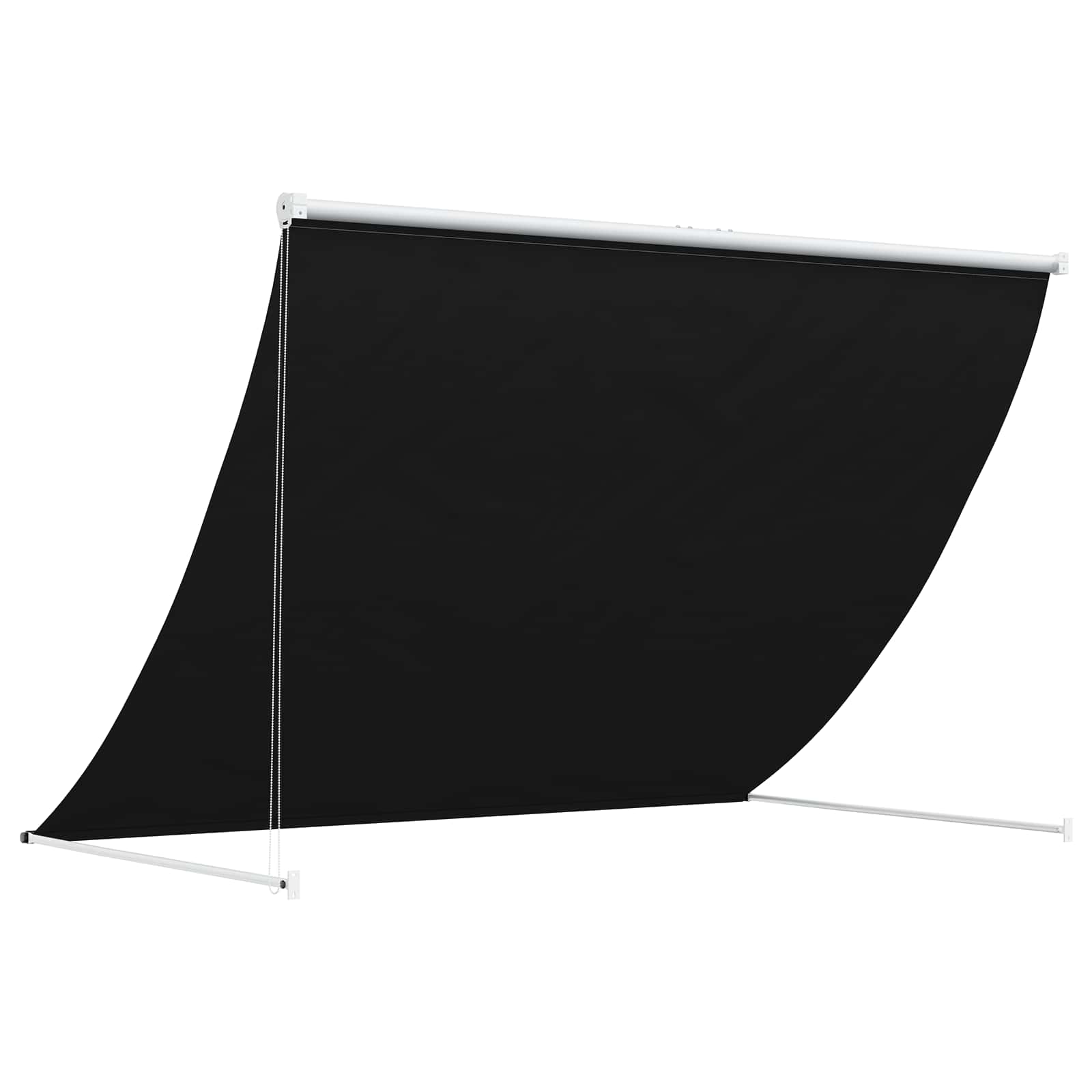 Varikatus Must 150 x 150 cm 180 g / m² polüester, kaetud PU-ga