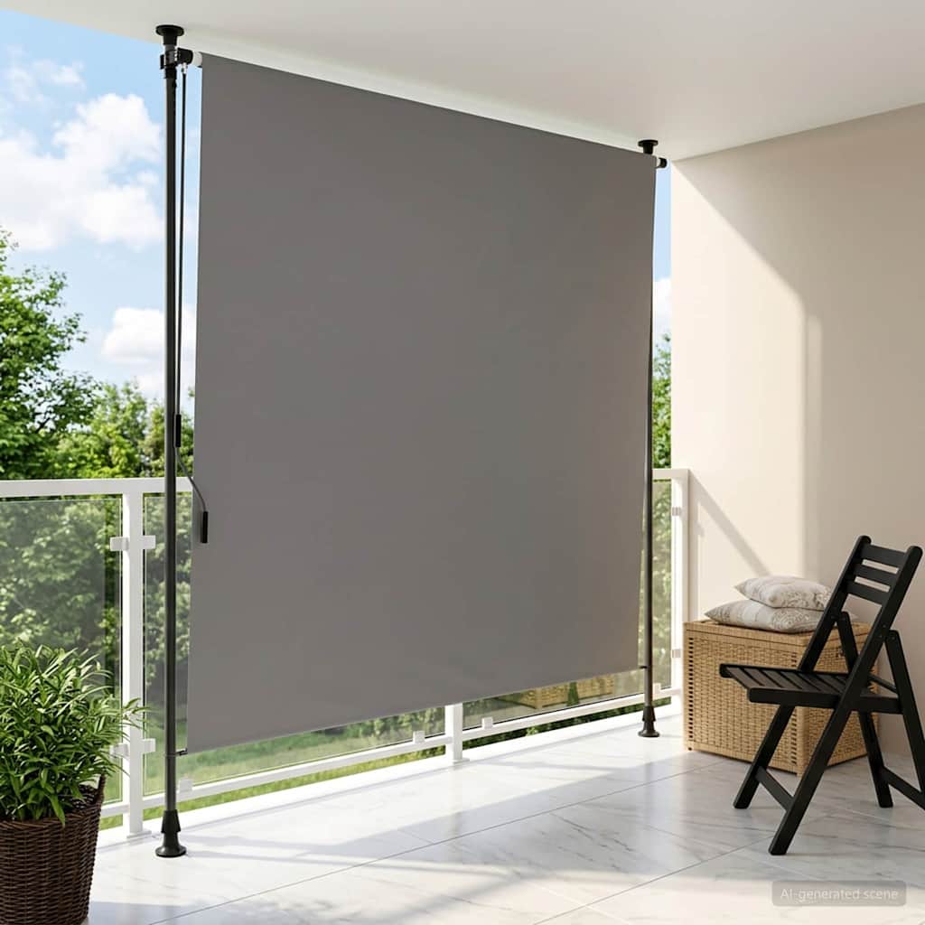 Välis Rulli Kardin Helehall 120 x 270 cm