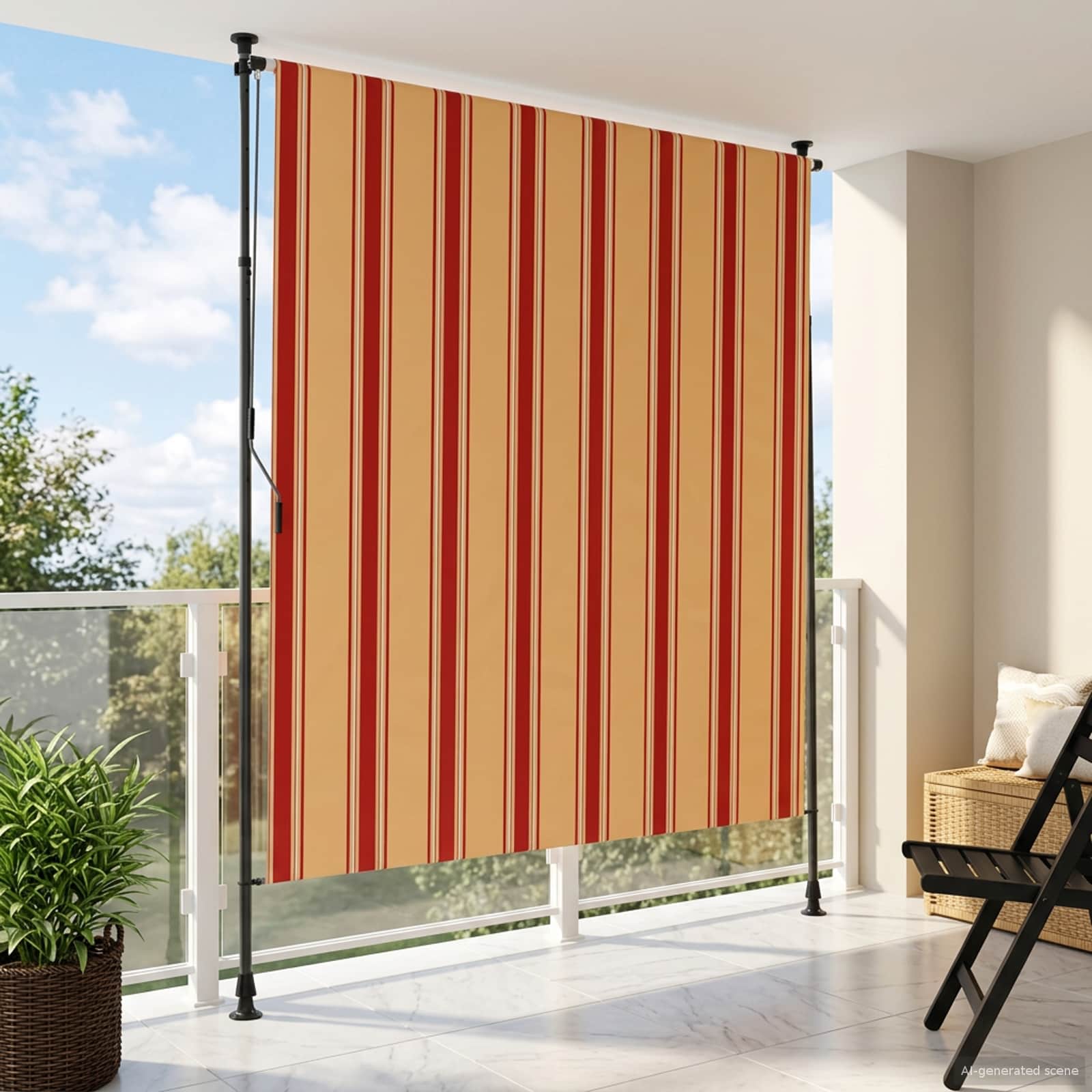 Välis Rulli Kardin Mitmevärviline 200 x 270 cm