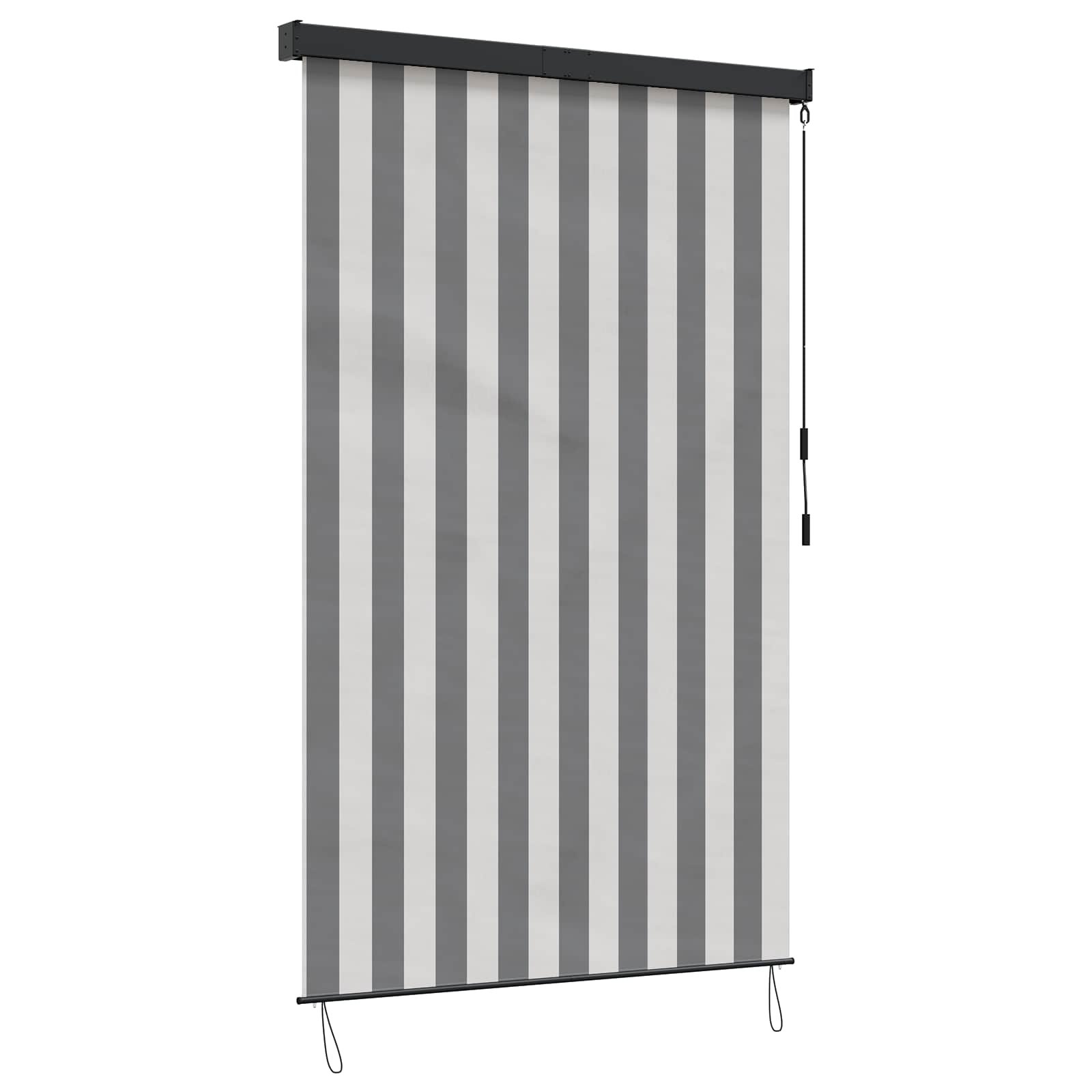 Rulookardin Anthracite ja valge 100 x 250 cm