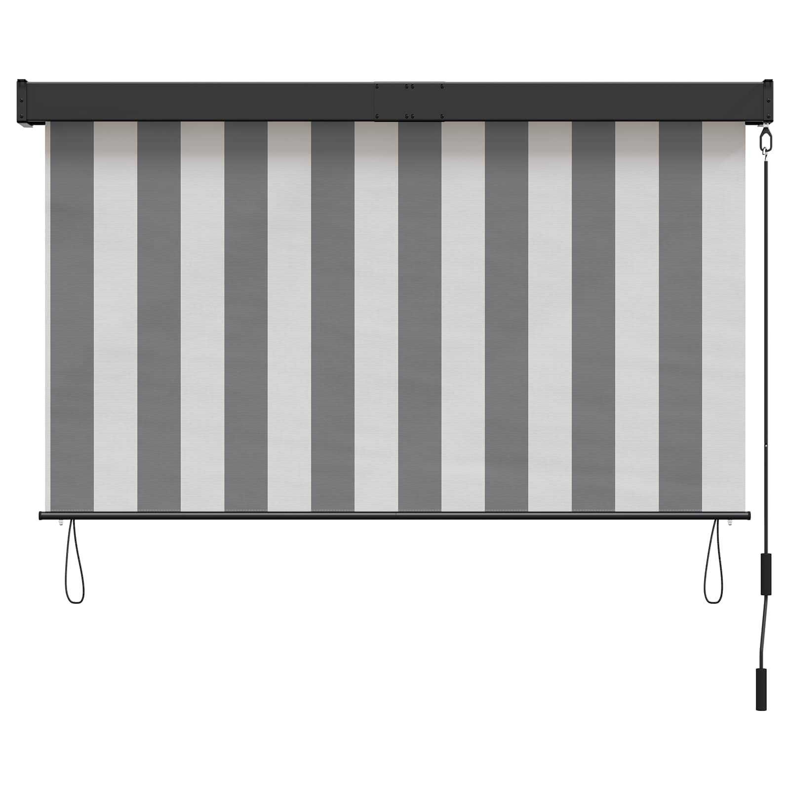 Rulookardin Anthracite ja valge 160 x 250 cm