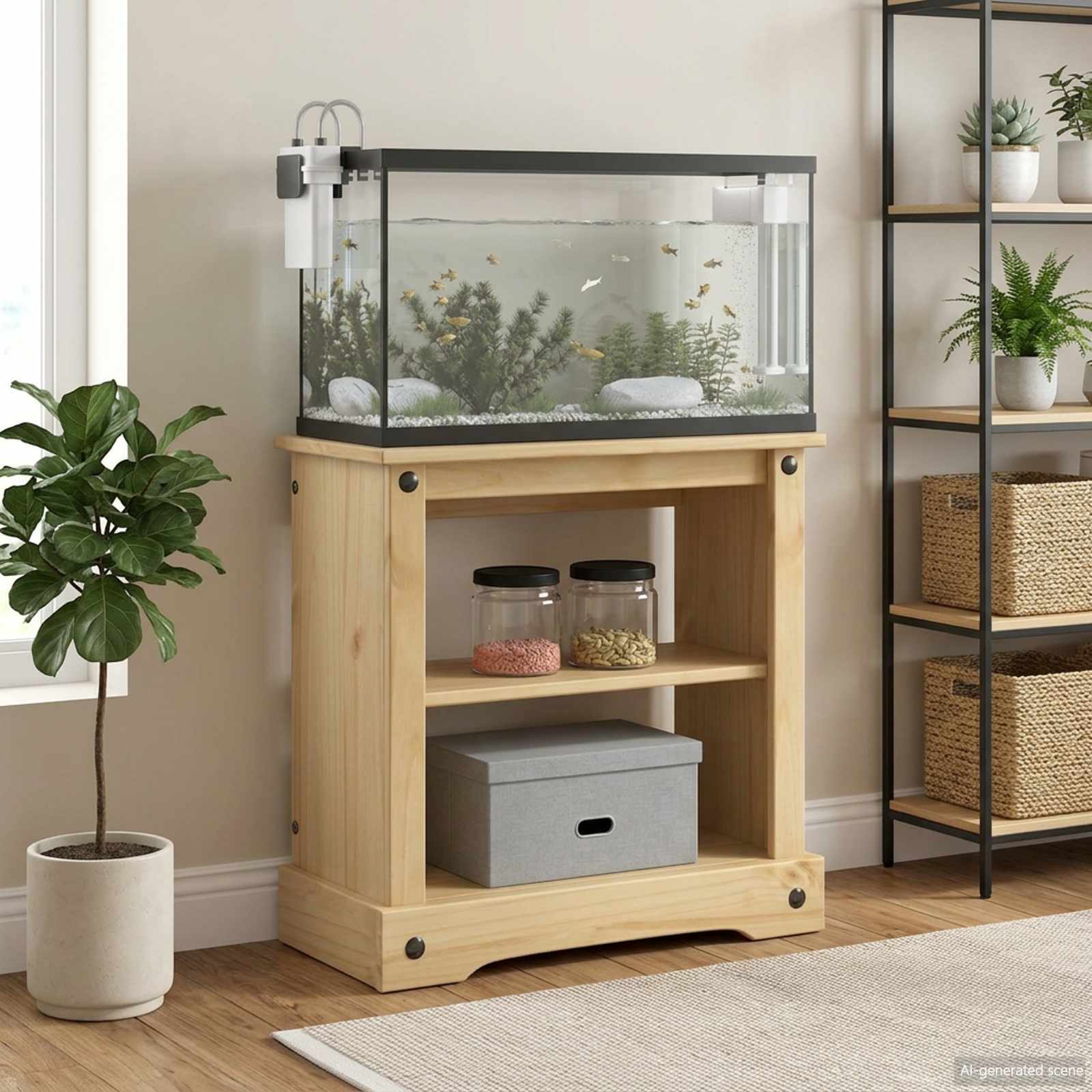 Akvaariumi alus CORONA Pruun 60,5 x 30 x 60 cm 150 kg