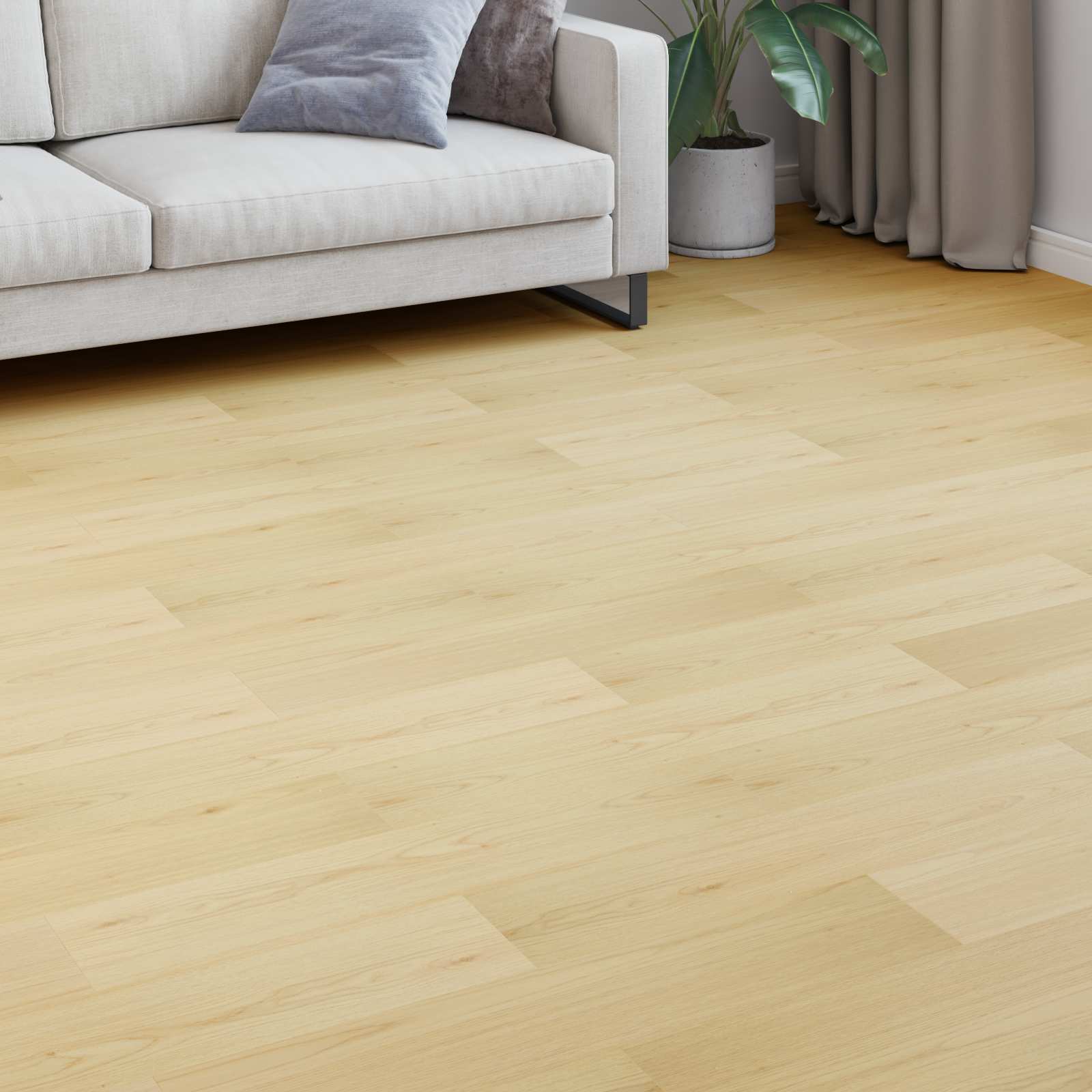 Laminaatpõrand Pehme Bež 101 x 20 x 0,8 cm 5 tk Tehispuit