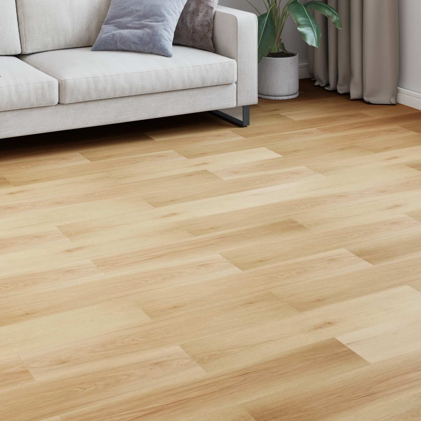 Laminaatpõrand Heledat Ahmpuid 101 x 20 x 0,8 cm 15 tk