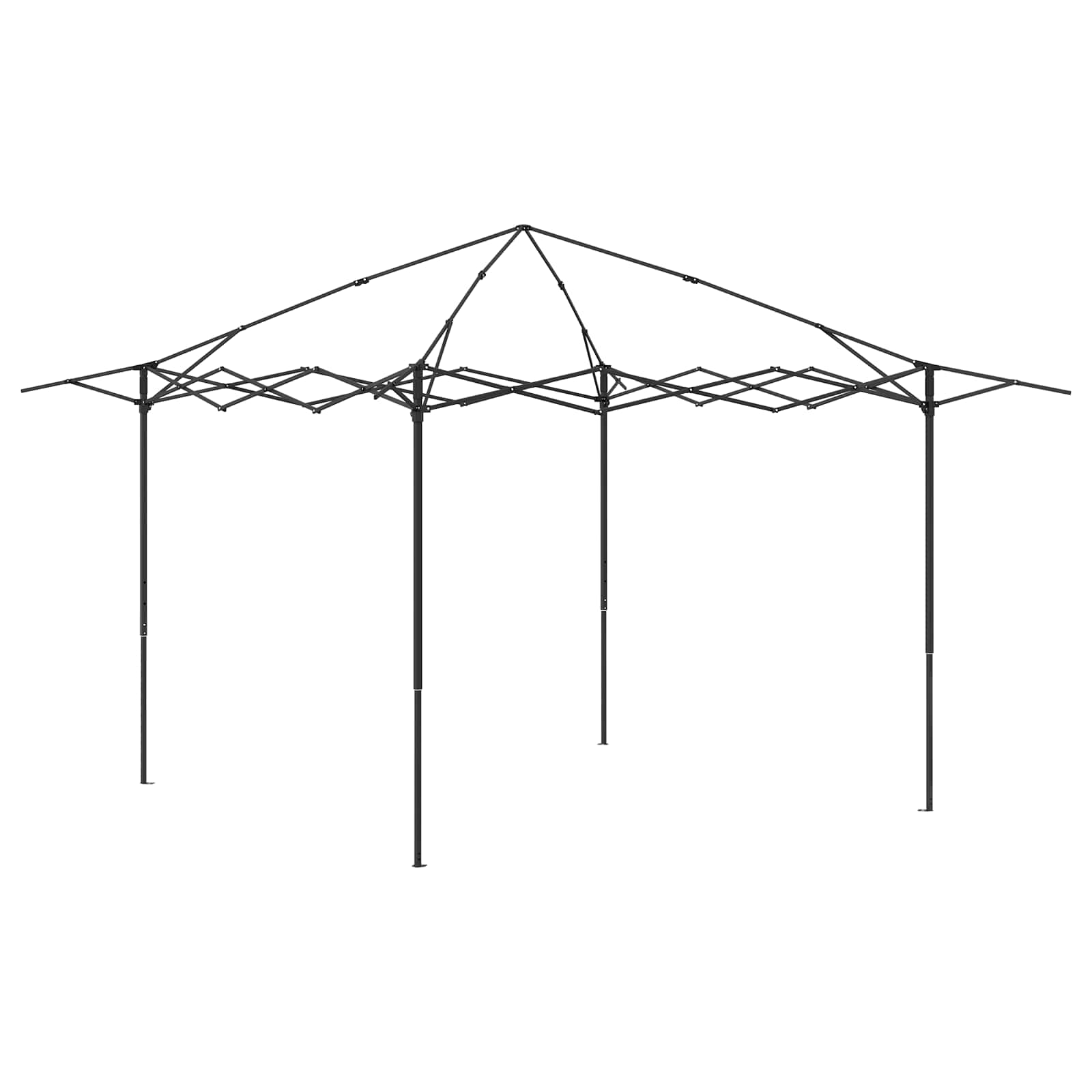 Gazebo ilma külgseinata 2,6 x 2,6 m Kreem ja pruun