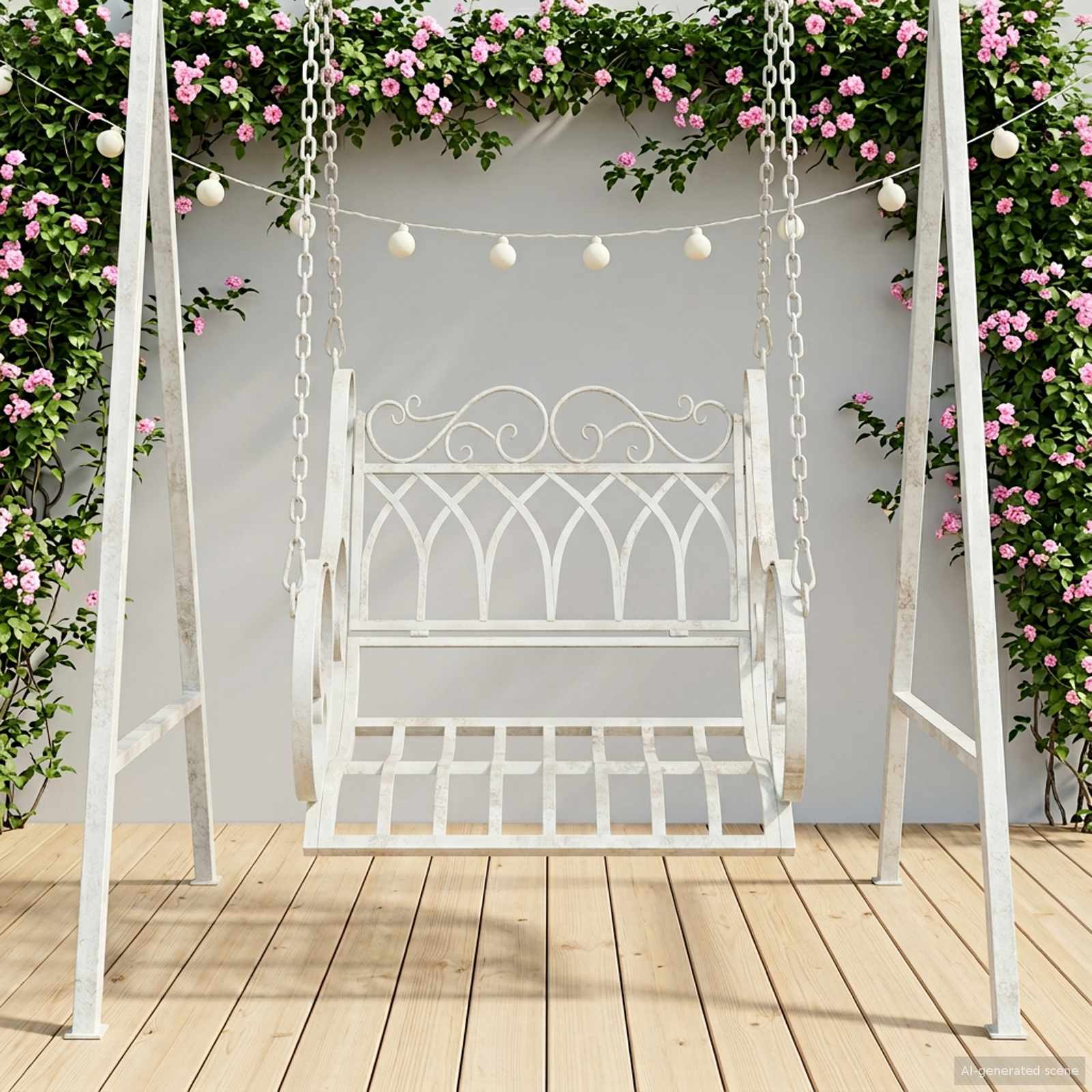 Kiikpink Teras 71 x 75 x 59 cm Antikvalge