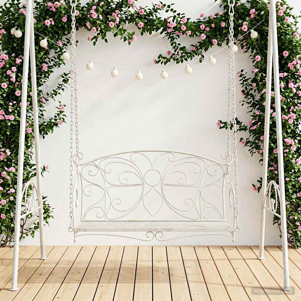 Kiikpink Teras 105,5 x 61 x 56 cm Antikvalge