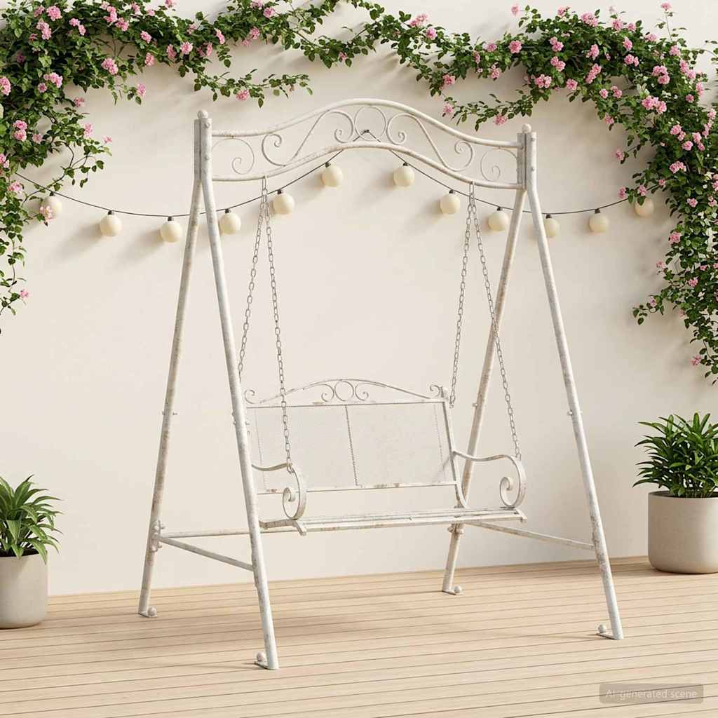 Hästi Swing Raam Antikvalge 113 x 121,5 x 168 cm Teras