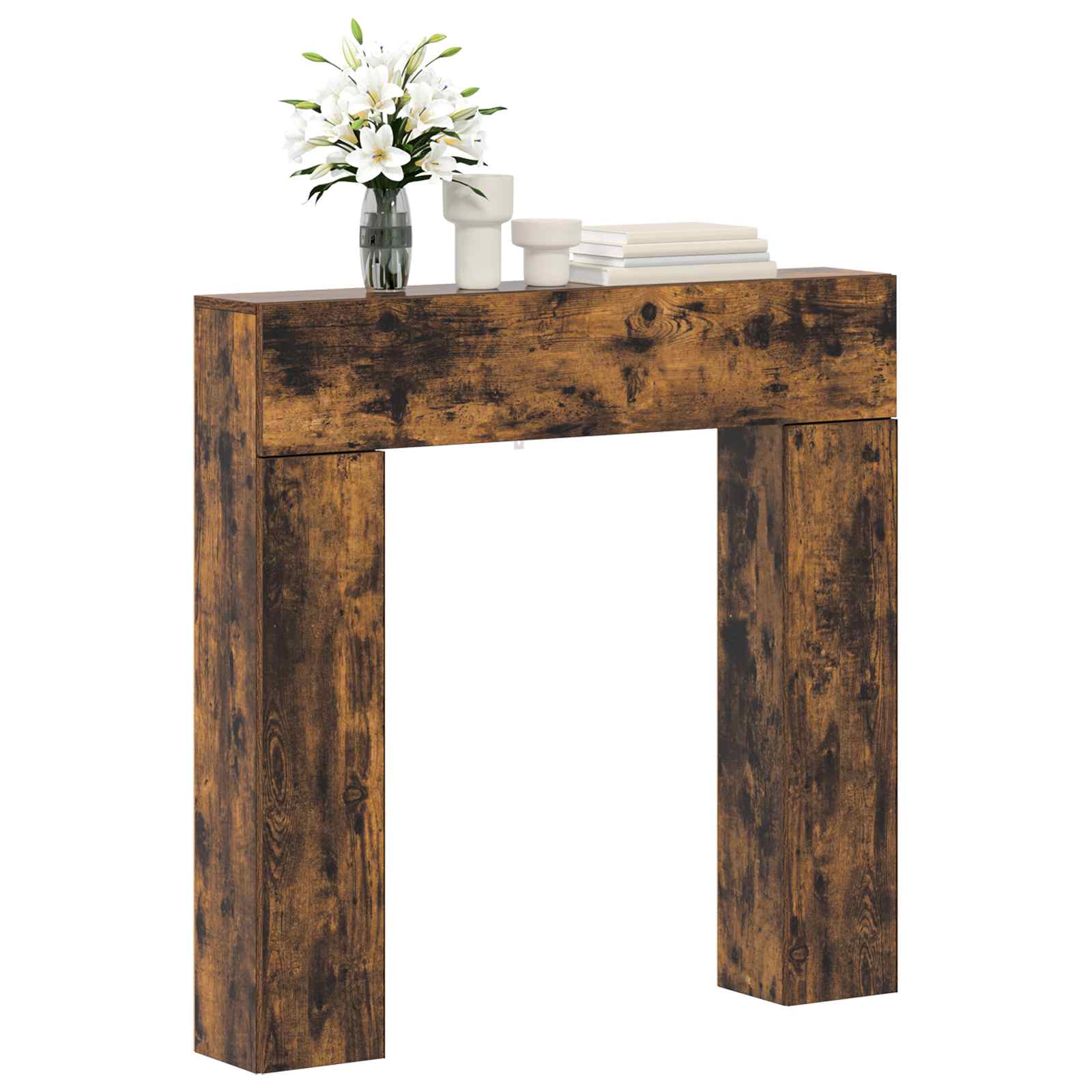 Kamina raam Suitsutatud tamm 102 x 18 x 100,5 cm Tehispuit