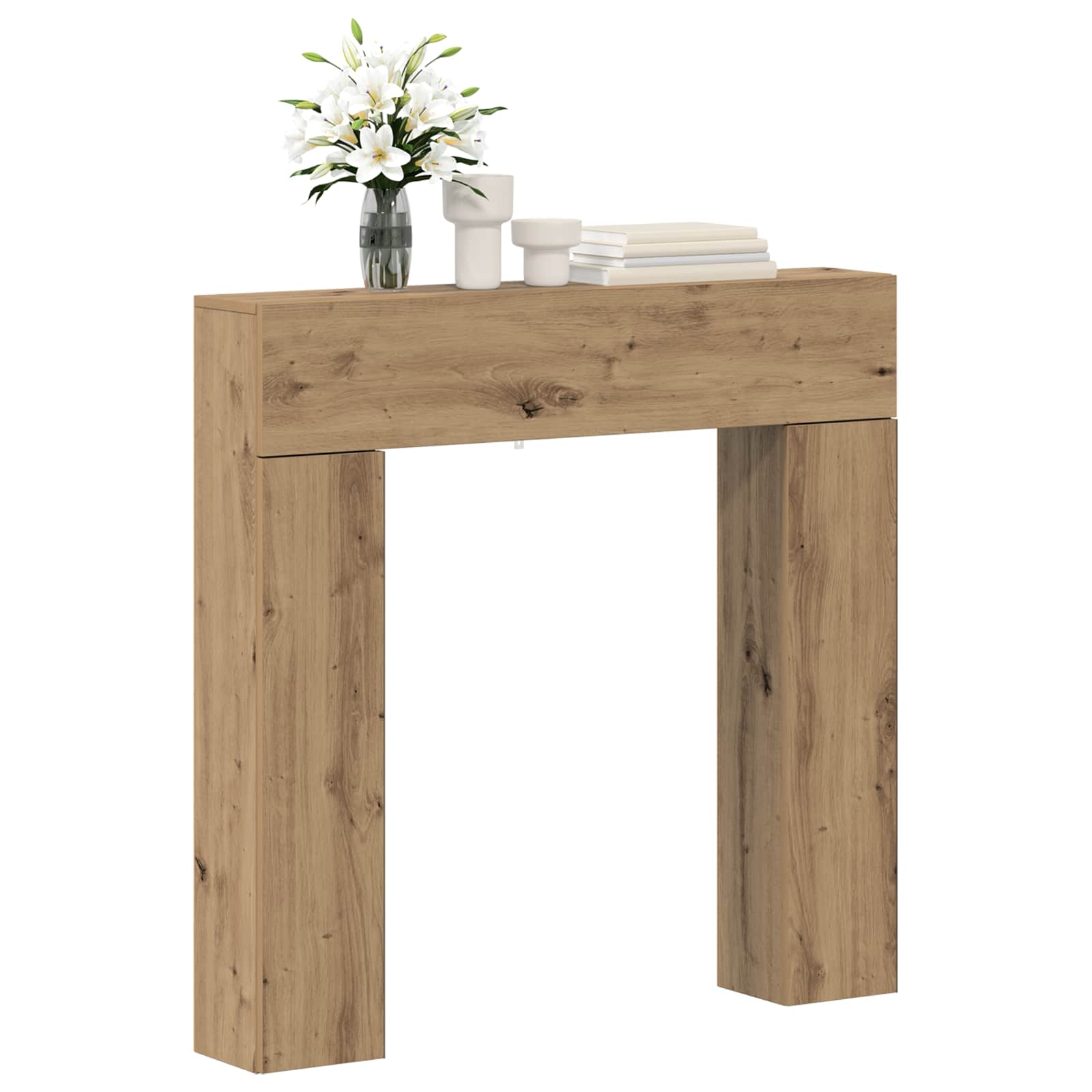 Kamina raam Artisan tamm 102 x 18 x 100,5 cm Tehispuit