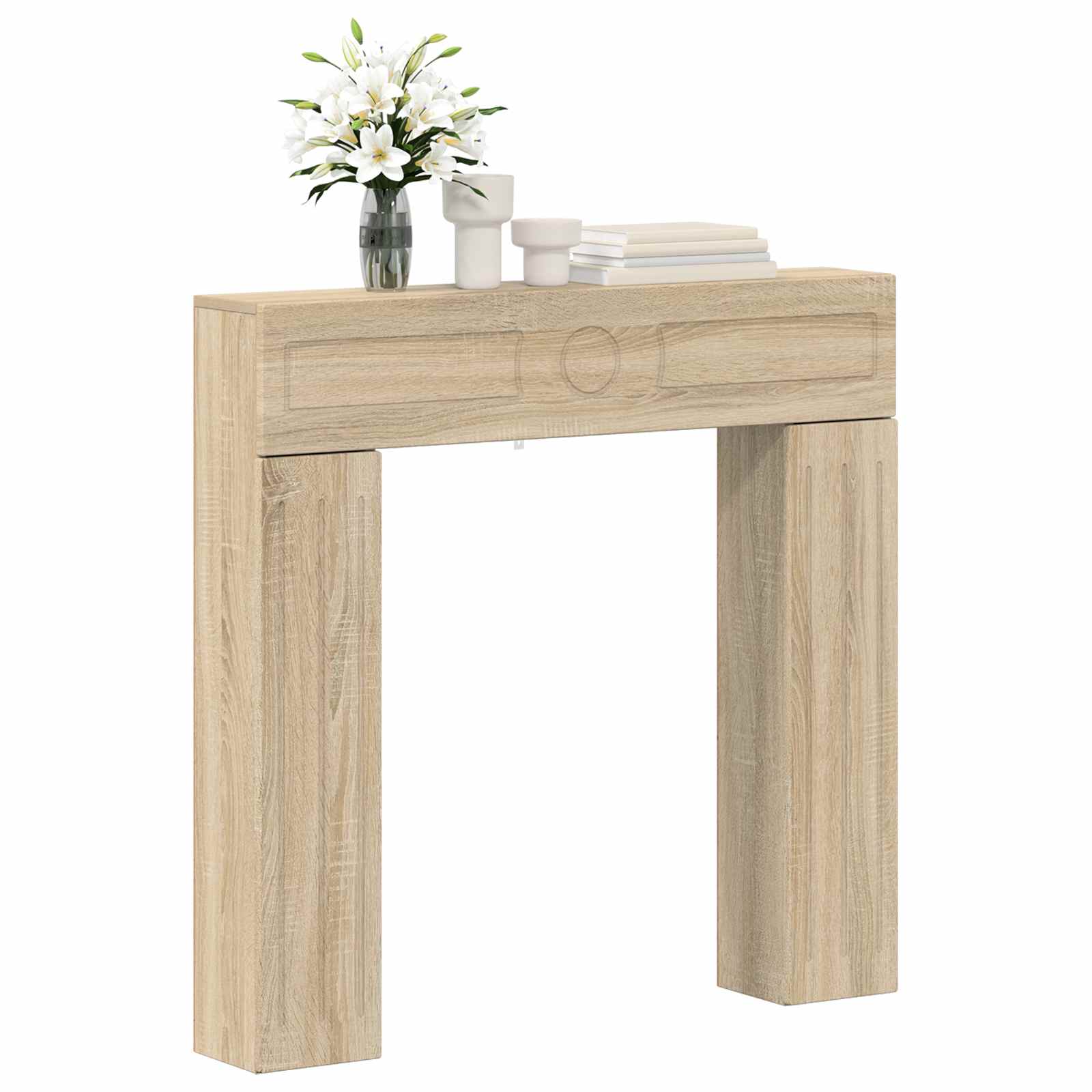 Kamina raam Sonoma tamm 102 x 18 x 100,5 cm Tehispuit