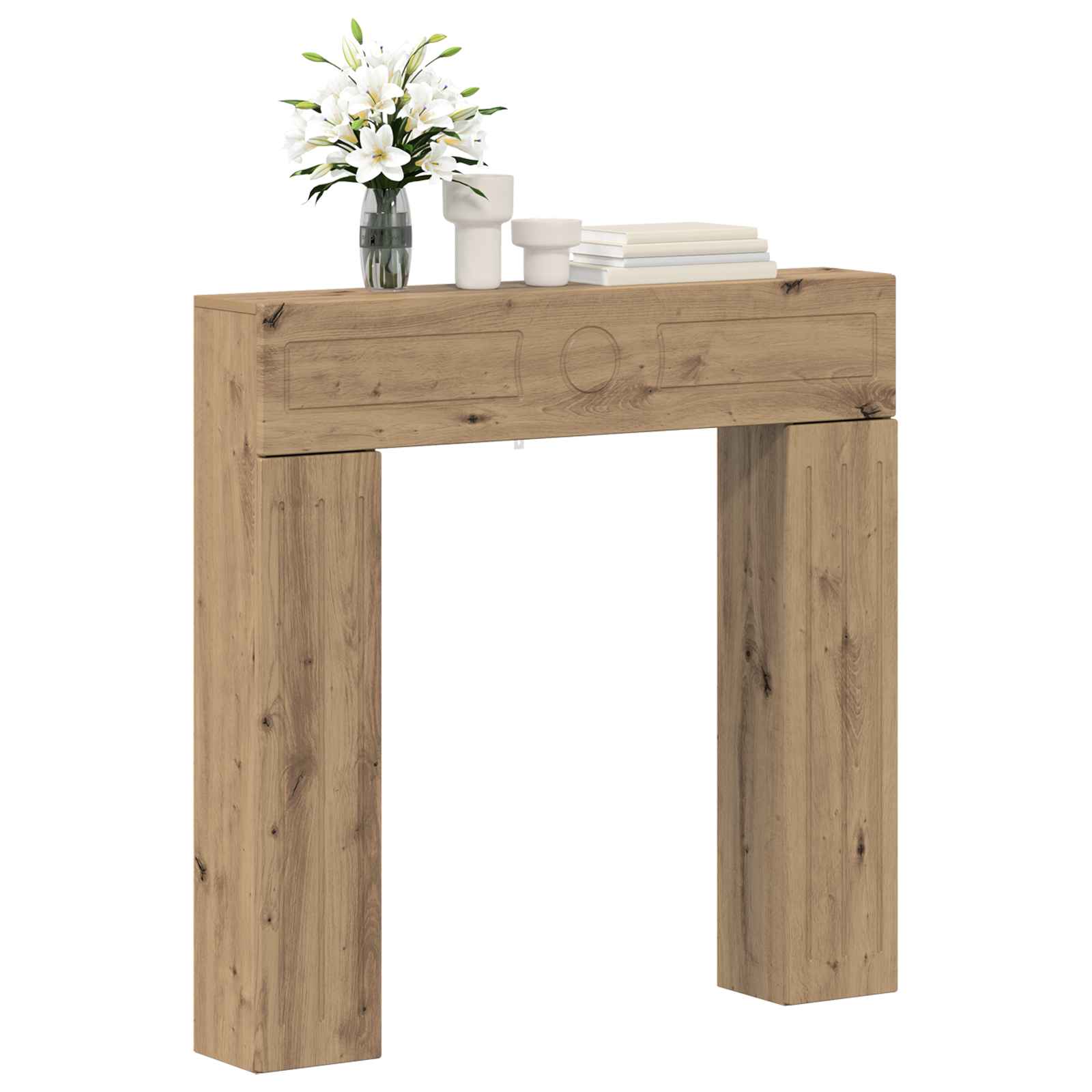 Kamina raam Artisan tamm 102 x 18 x 100,5 cm Tehispuit
