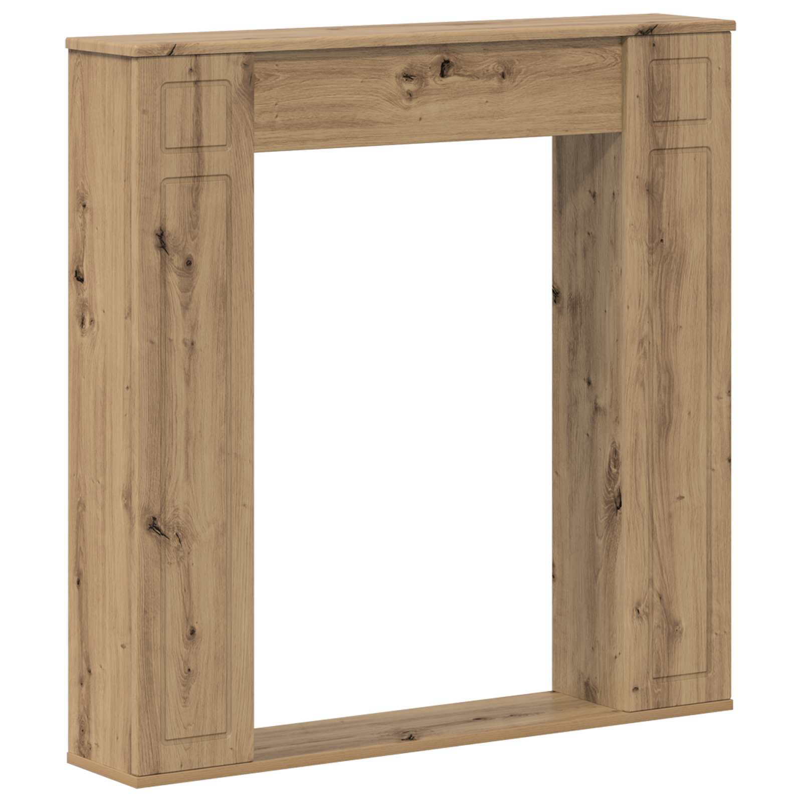 Kamina raam Artisan tamm 100 x 20 x 100 cm Tehispuit