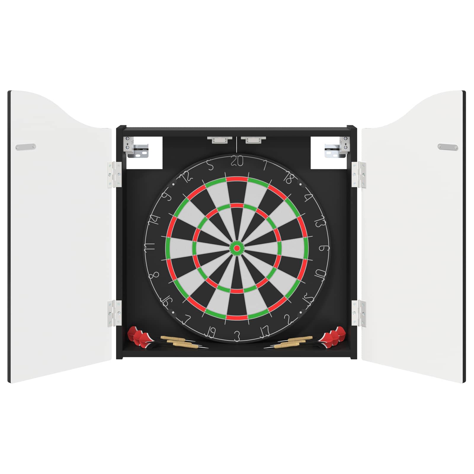 Dartboardi kapp Must 56 x 12 x 63 cm Tehispuit