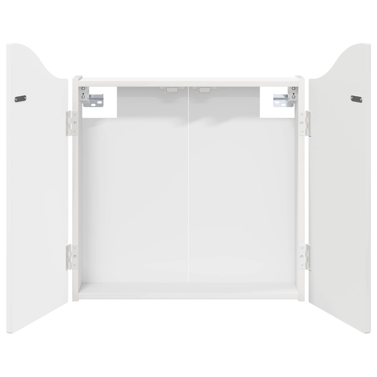 Dartboardi kapp Kõrgläikega valge 56 x 12 x 63 cm Tehispuit
