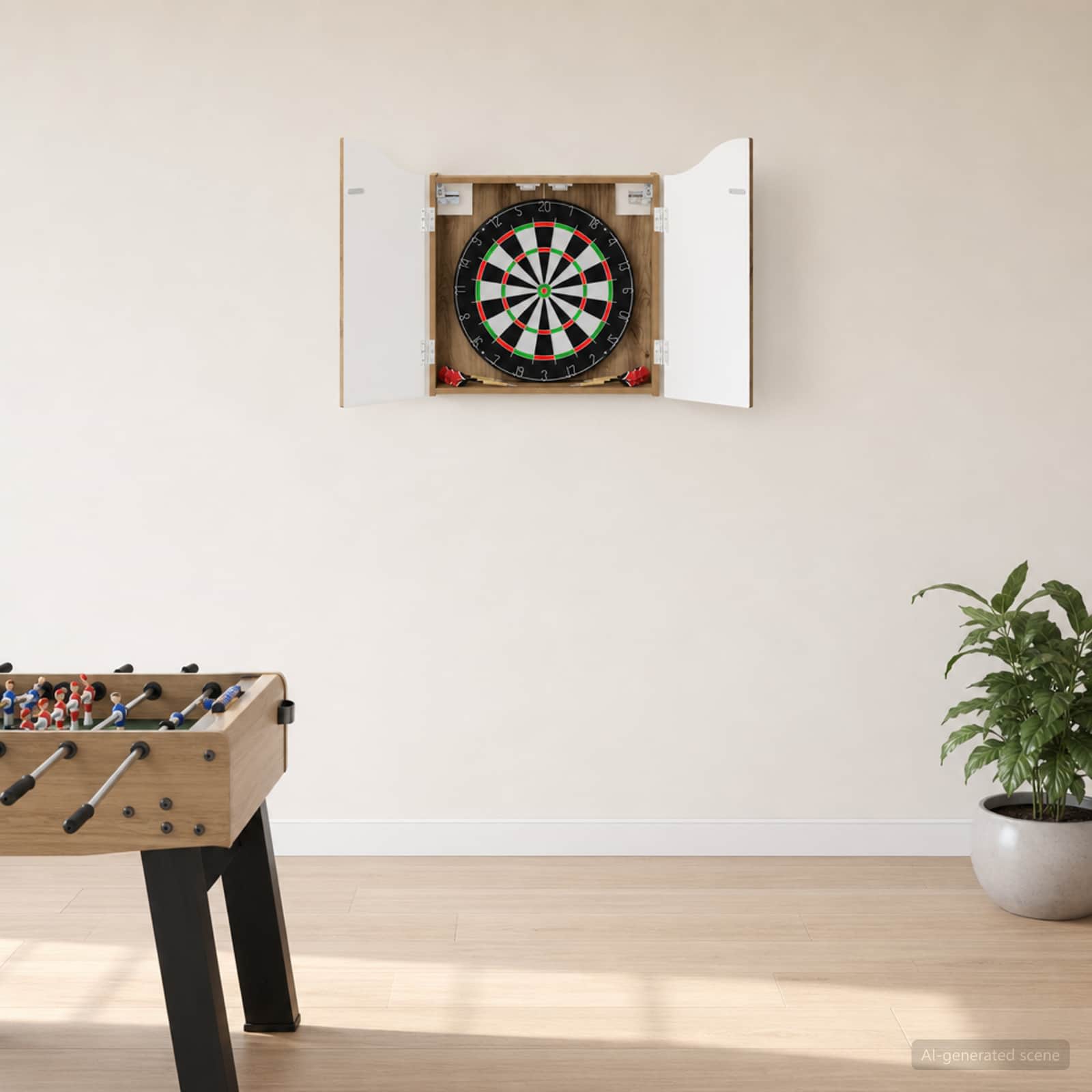 Dartboardi kapp Artisan tamm 56 x 12 x 63 cm Tehispuit