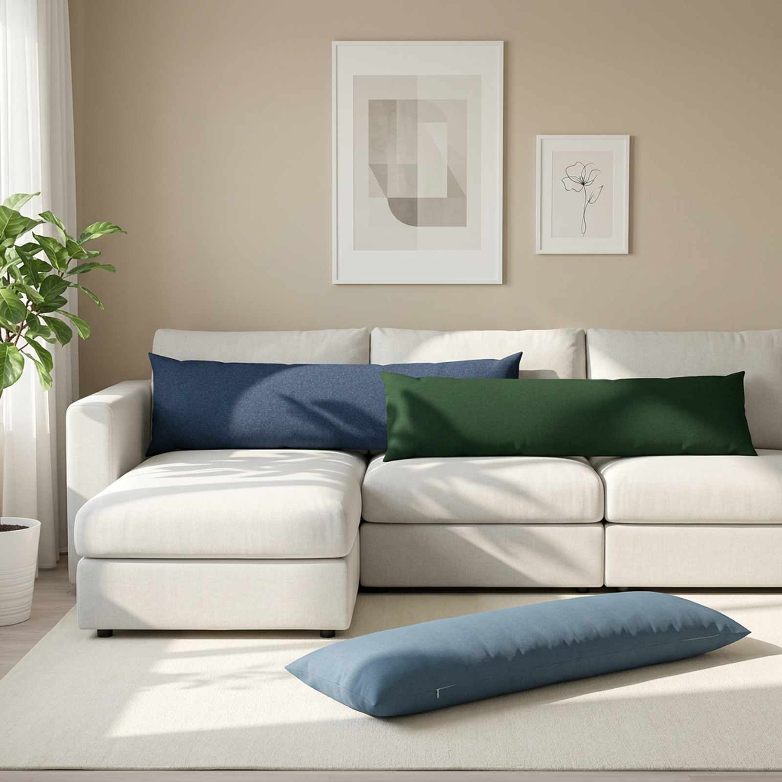 Padi padjaga HEERLEN Tumeroheline 40 x 145 cm kangas