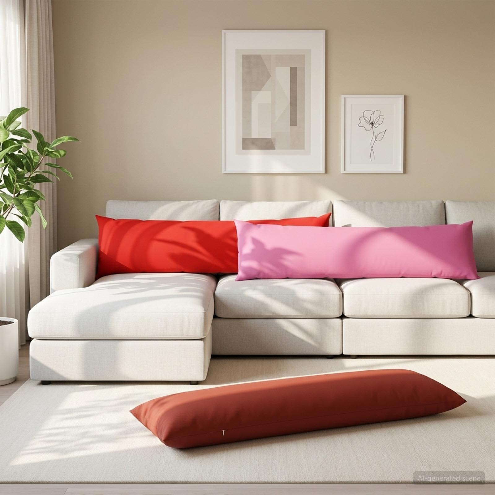 Padi padjaga HEERLEN Roosa 40 x 145 cm Polüester