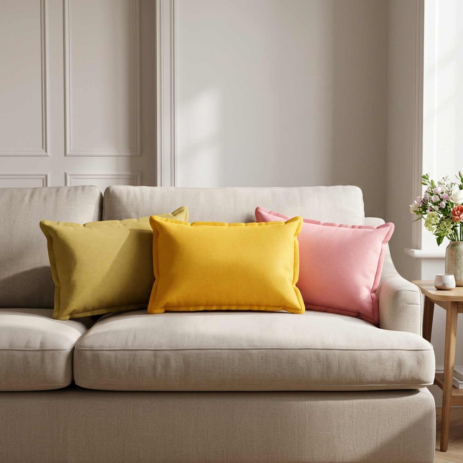 Padi padjaga HOUTEN 2 tk Hele roheline Kunstlinen