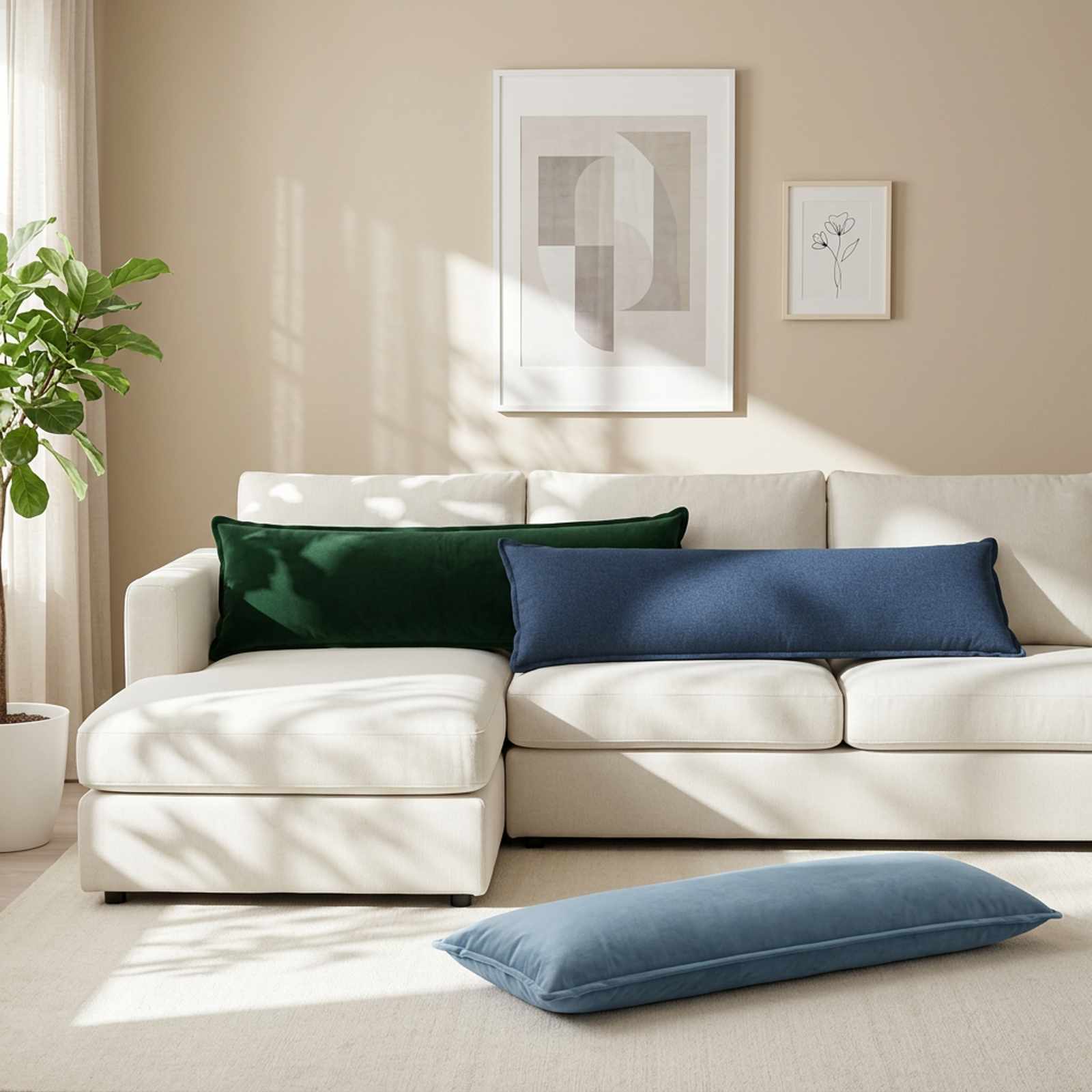 Padi padjaga HOUTEN Jeans sinine 40 x 145 cm Kunstlinen