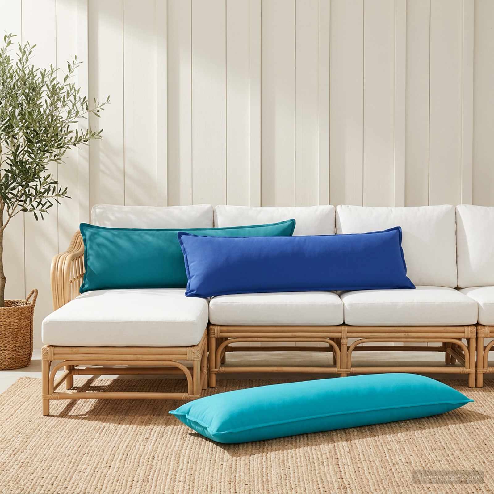 Padi padjaga HOUTEN Türkiis 40 x 145 cm Polüester