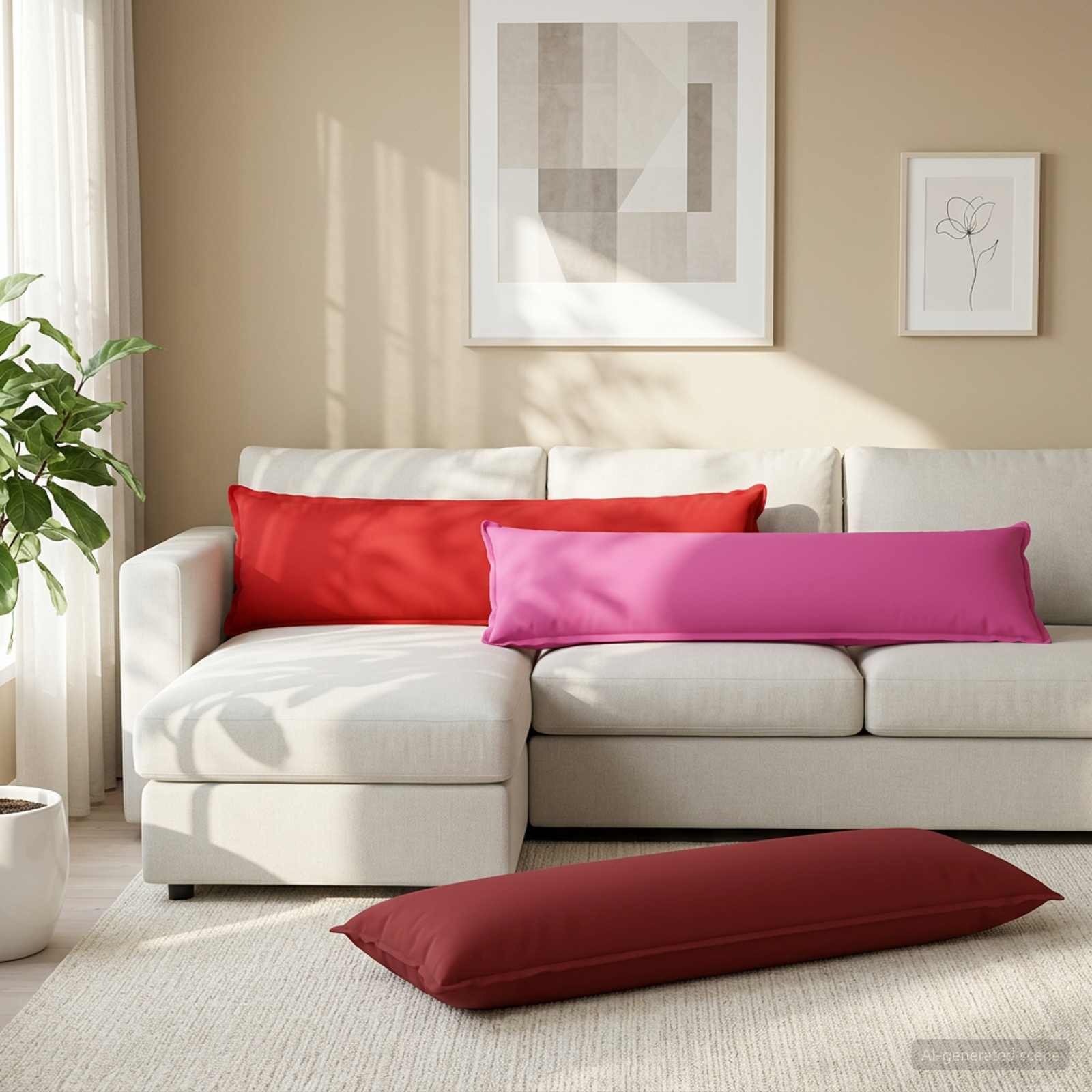 Padi padjaga HOUTEN Roosa 40 x 145 cm Polüester