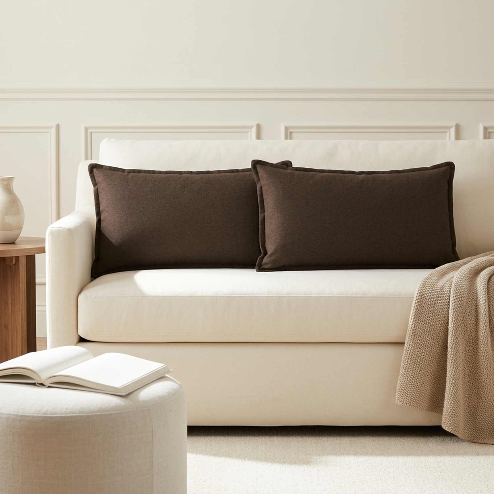 Padi padjaga HOUTEN 2 tk Pruunikashall Kunstlinen