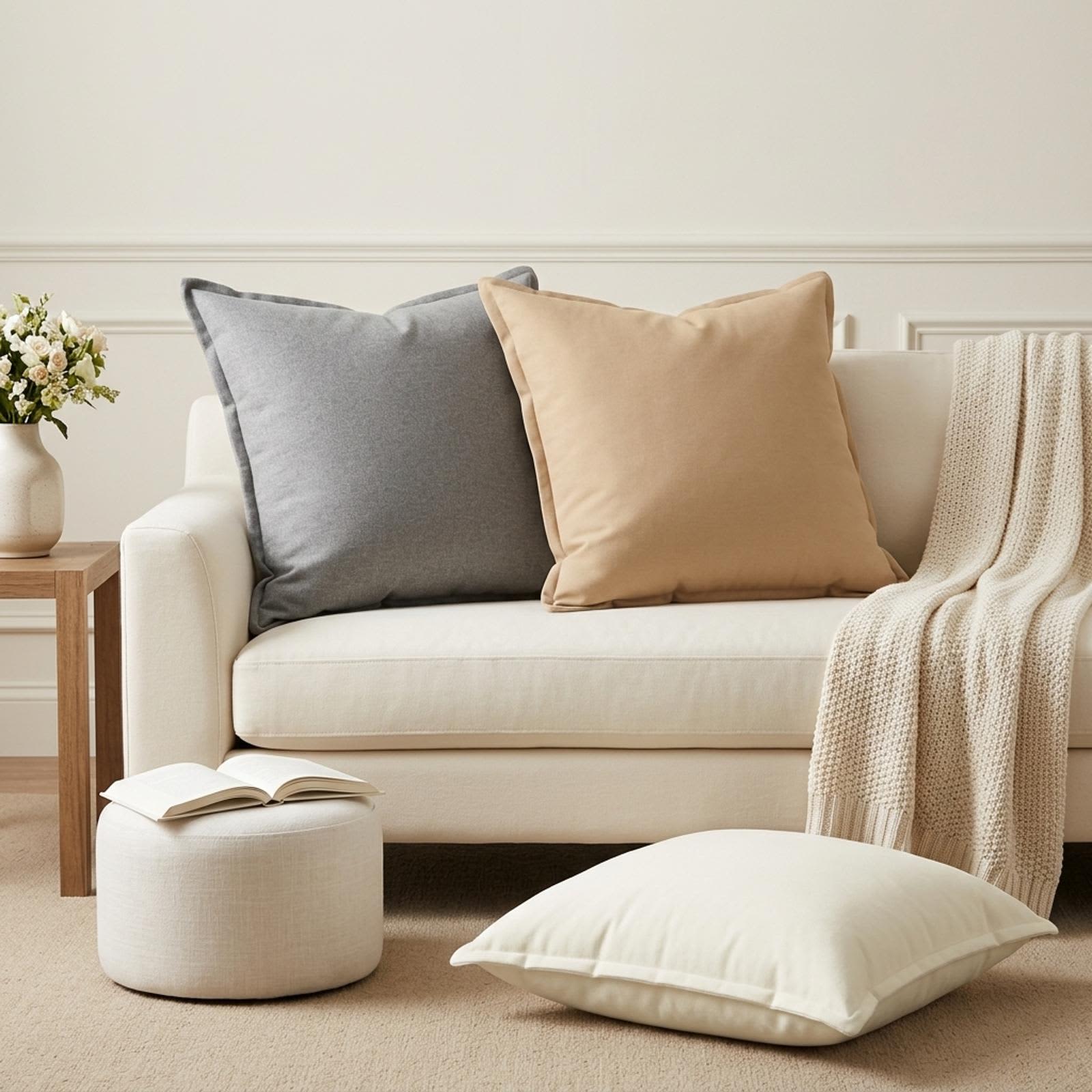 Padi padjaga HOUTEN 2 tk Valge Kunstlinen