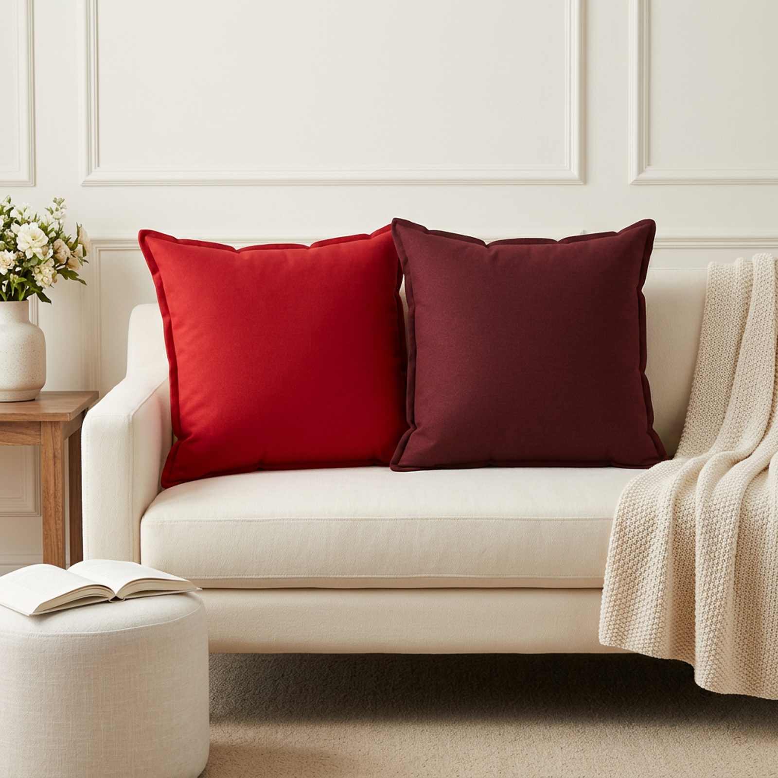 Padi padjaga HOUTEN 2 tk Punane Kunstlinen