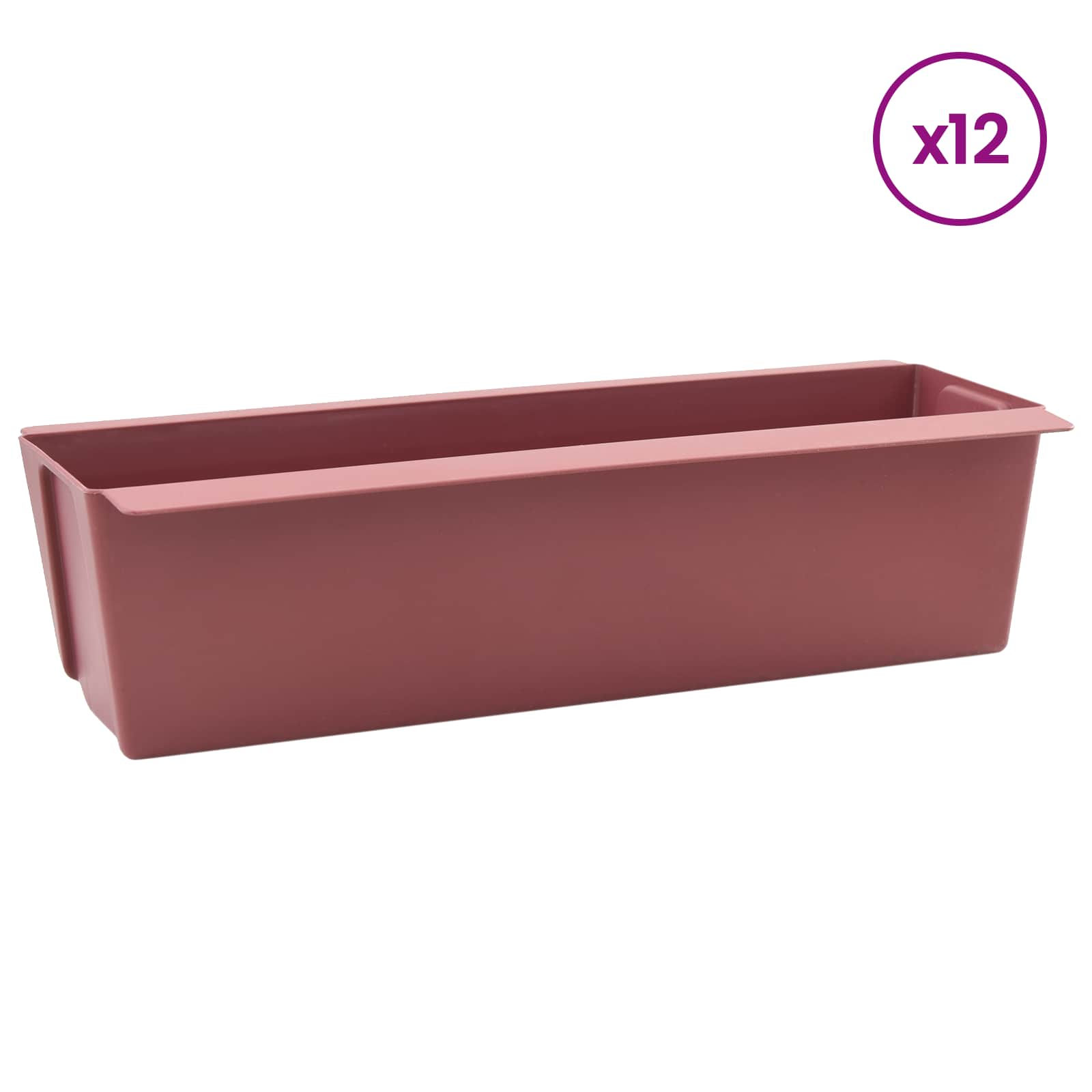 Euro pallide lillekastid 12 tk Pruun 36,5 x 14 x 9,5 cm