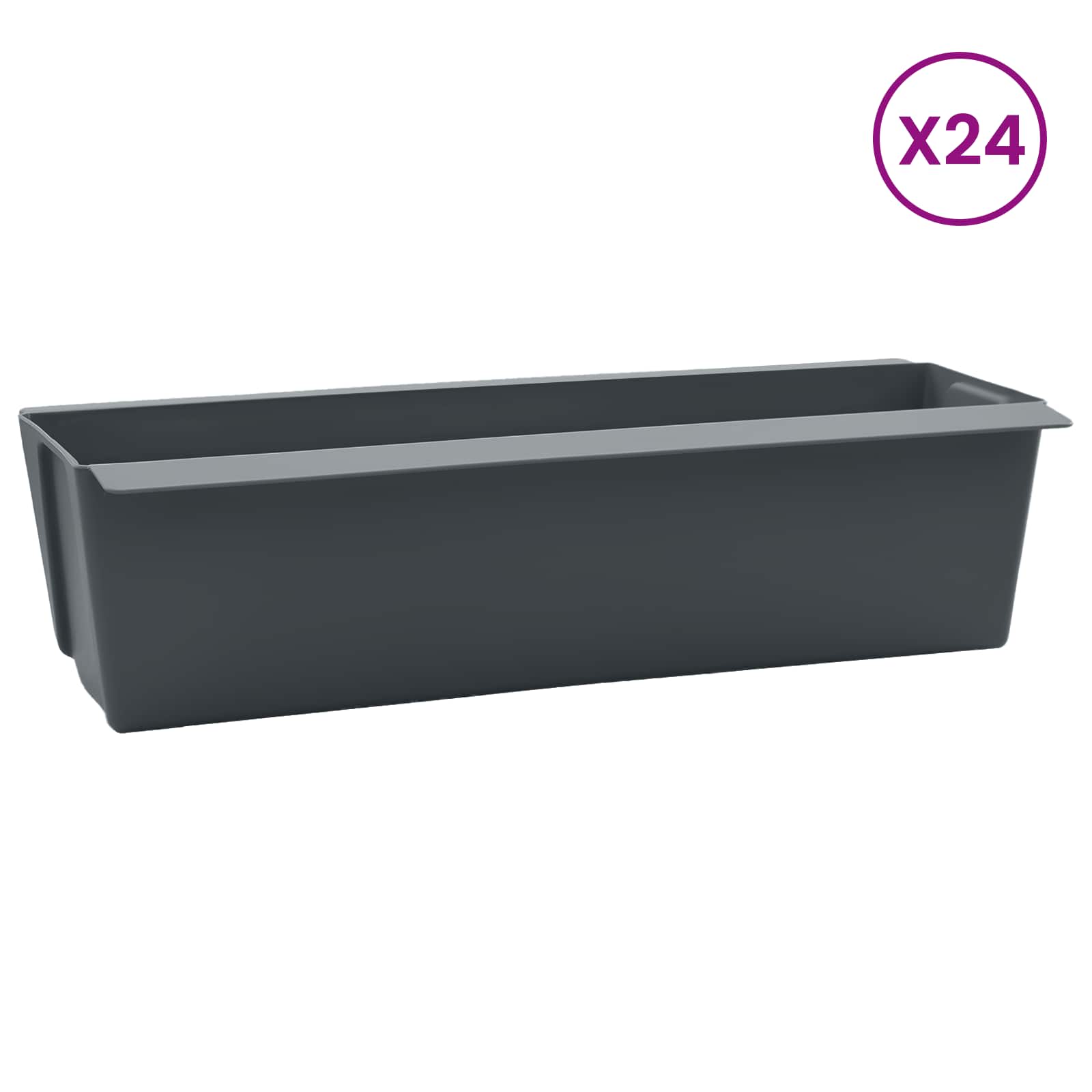 Euro pallide lillekastid 24 tk Hall 36 x 13,5 x 9,5 cm