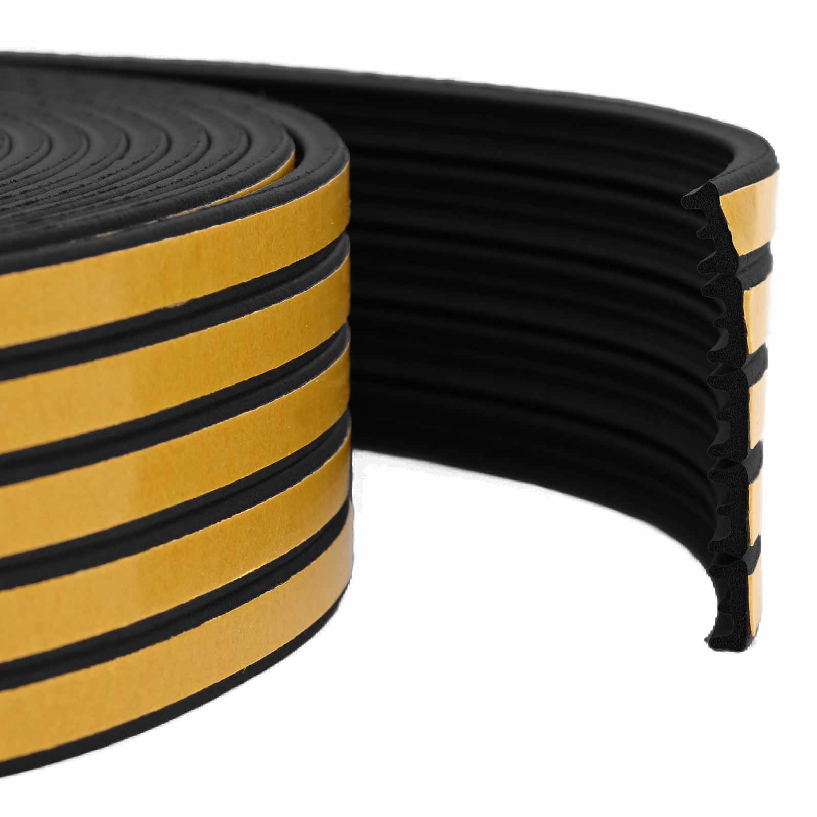 Iseliimuv aknatihedus Must 9 x 4 mm 12 m EPDM vaht