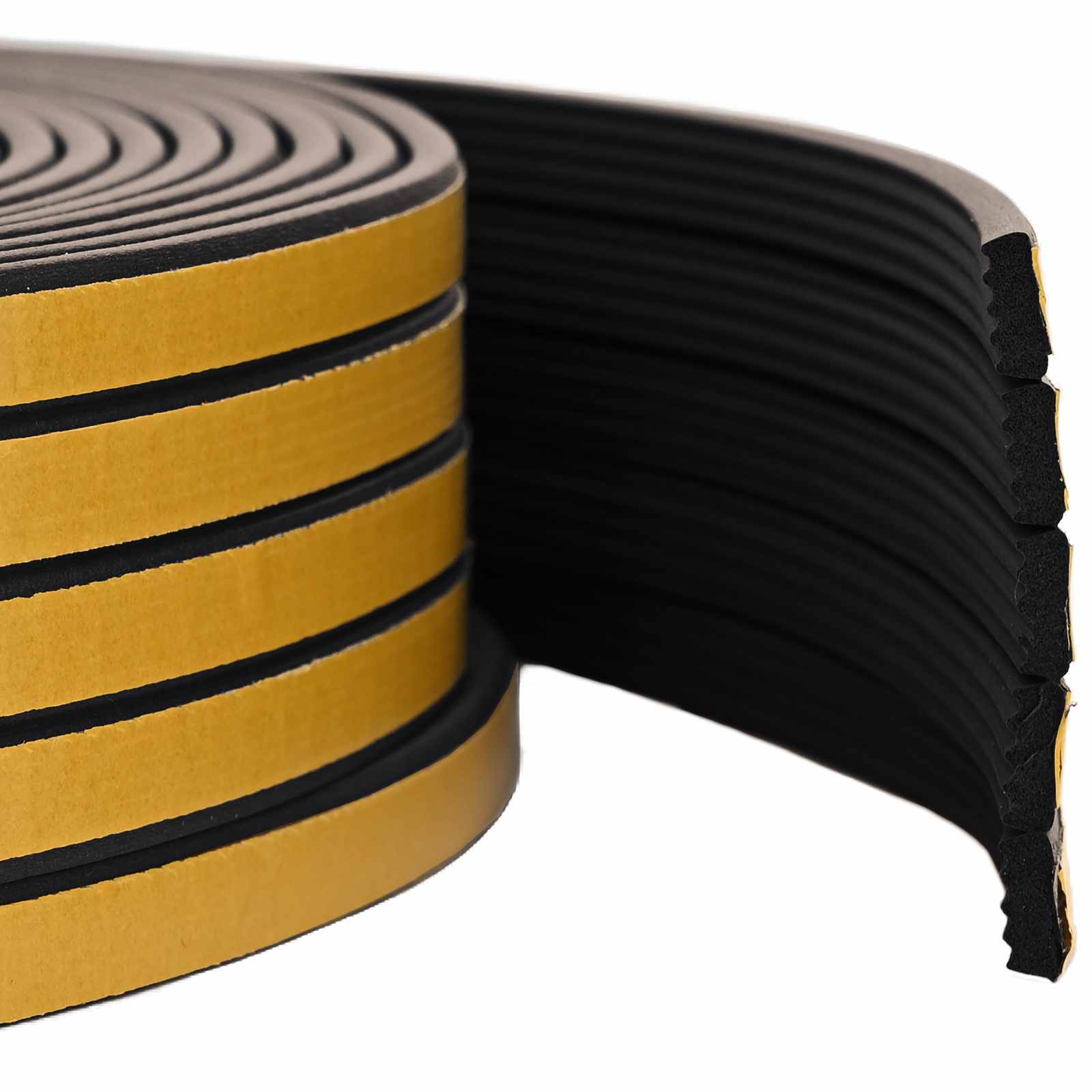 Iseliimuv aknatihedus Must 10 x 4 mm 12 m EPDM vaht
