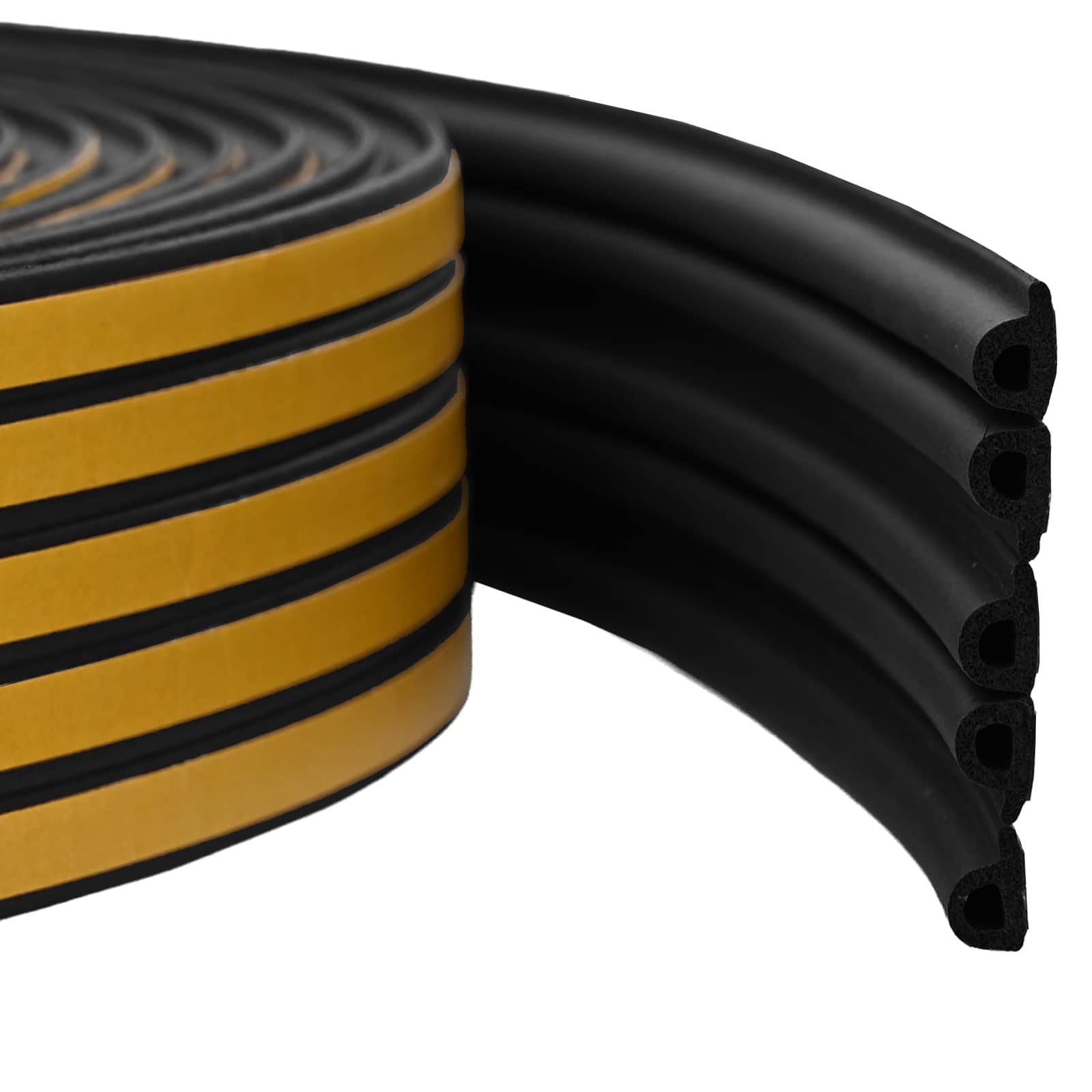 Iseliimuv aknatihedus Must 9 x 6 mm 12 m EPDM vaht
