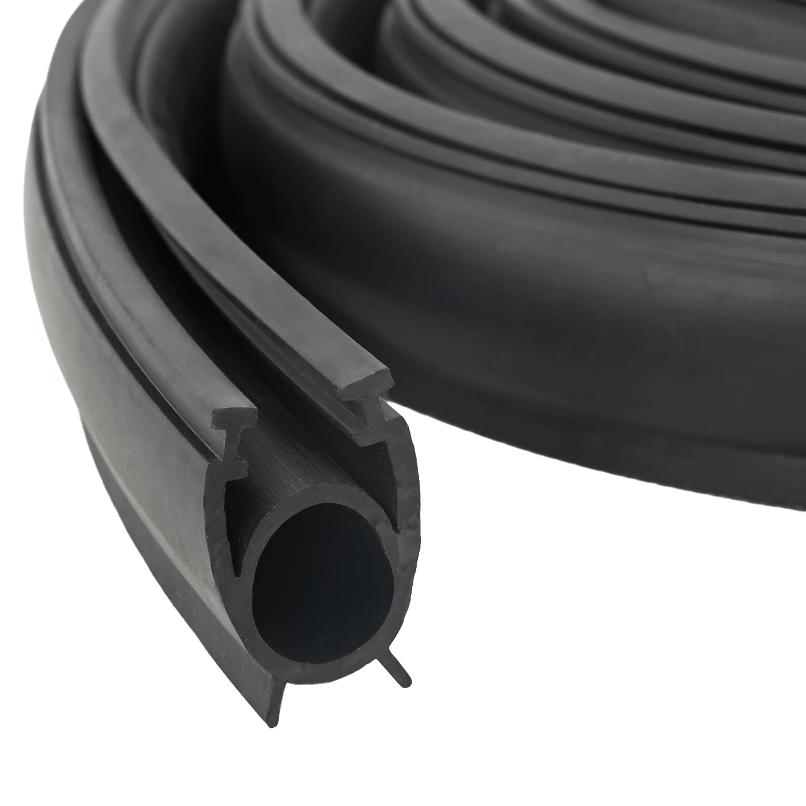 Garaaži Ukse Tihend Must 41 x 33 mm 2,5 m PVC