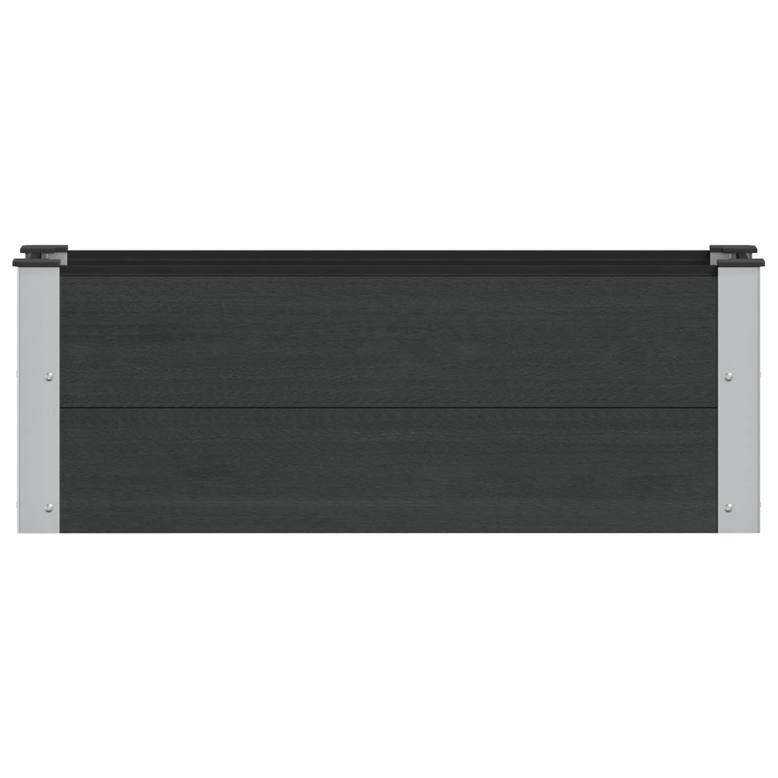 Kõrgendatud aia taimelava Must 100 x 30 x 36 cm