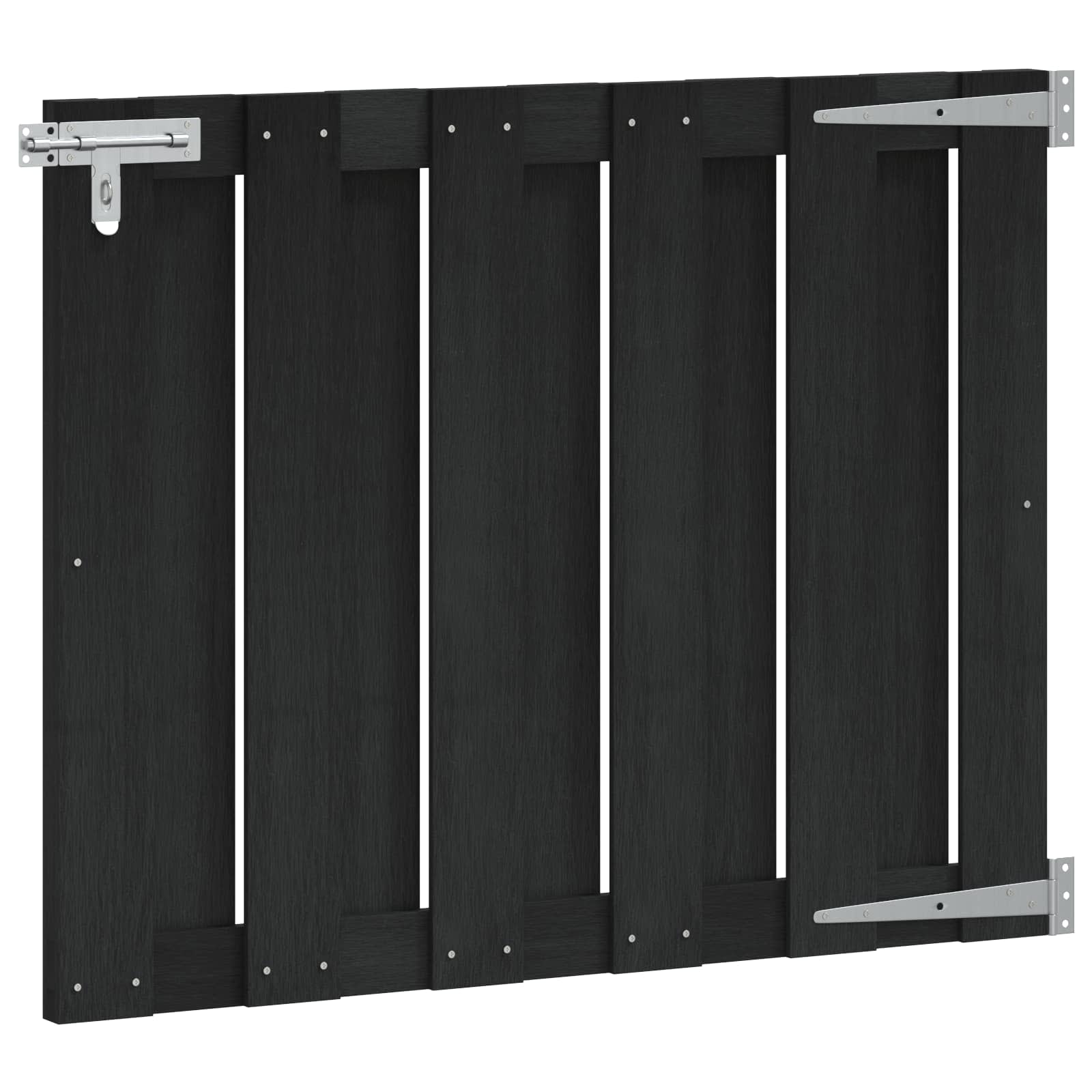 Aia aed 100 x 80 cm WPC ja Alumiinium Must