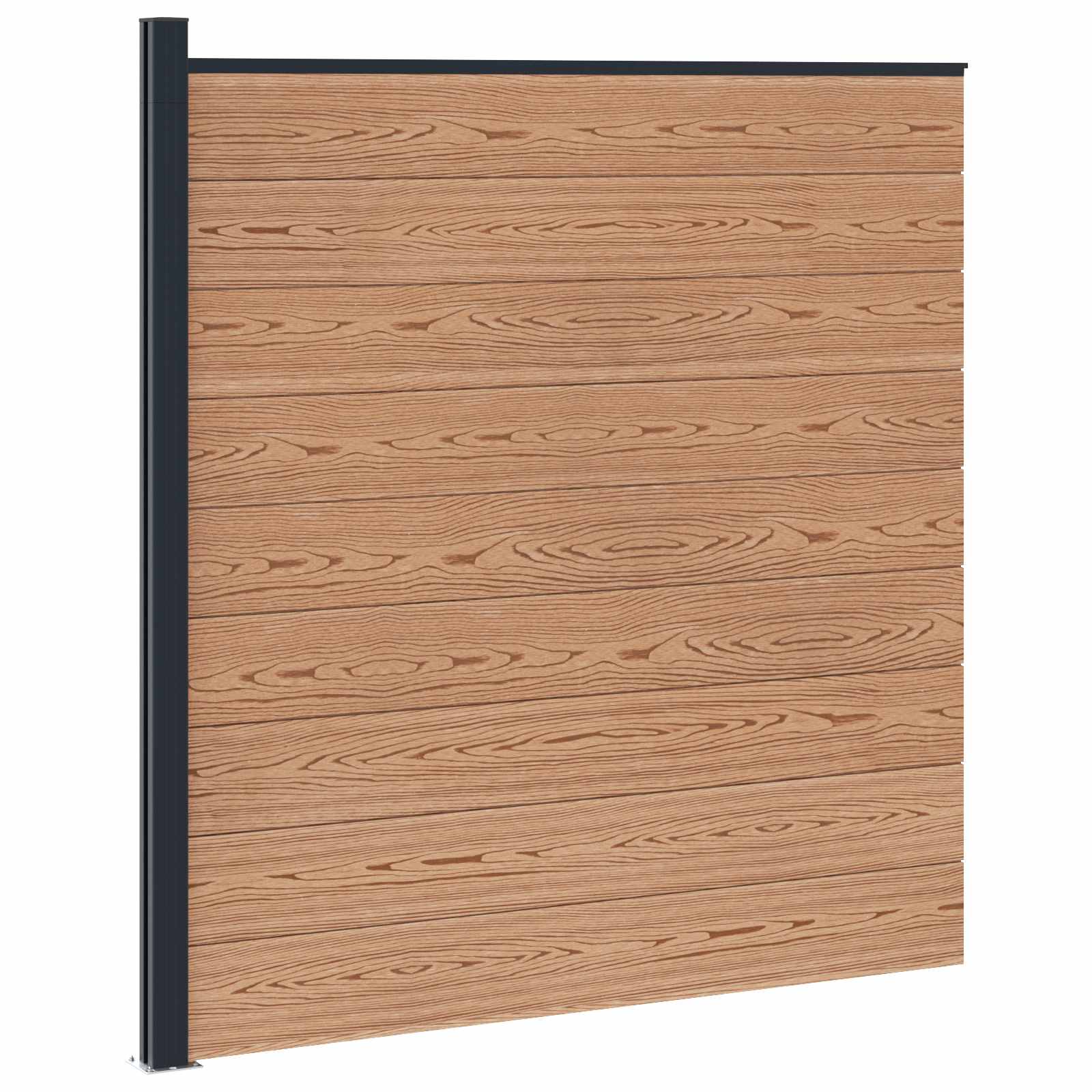 Aia komplekt 175 x 186 cm WPC ja Alumiinium Pruun