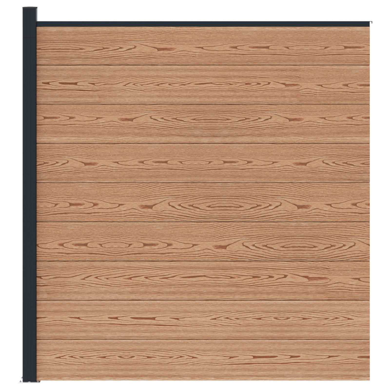 Aia komplekt 175 x 186 cm WPC ja Alumiinium Pruun