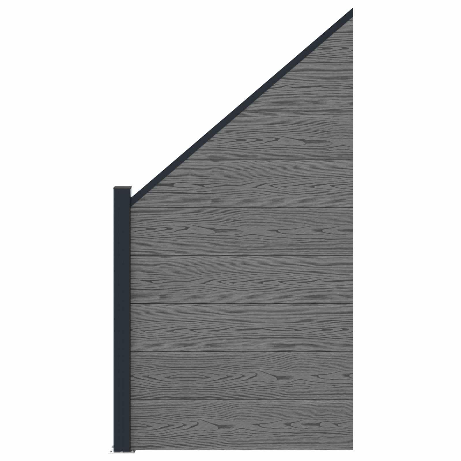 Aia komplekt 95 x 180 cm WPC ja Alumiinium Hall