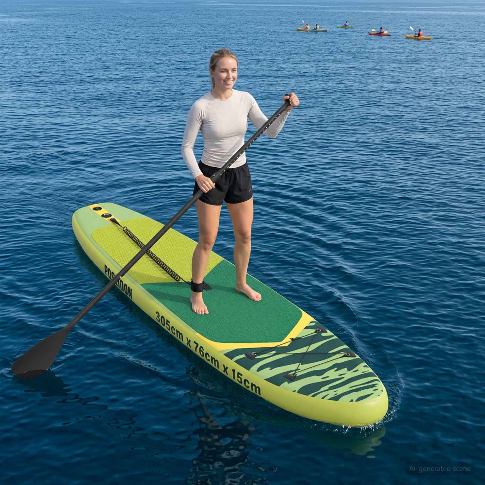 Inflatable Stand Up Paddle Board POSEIDON 305 x 76 x 15 cm