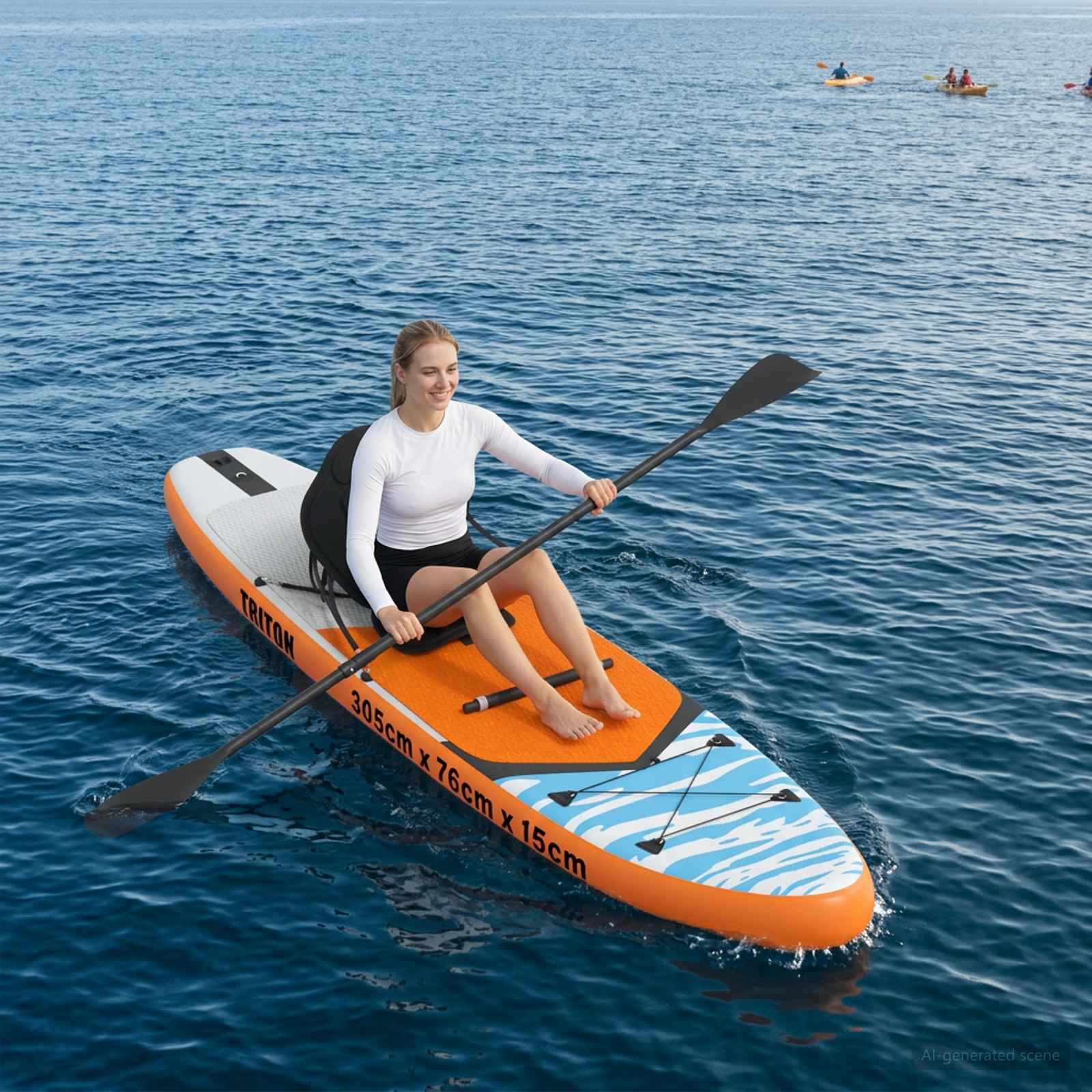 SUP laud koos istmega 2-in-1 TRITON 305 x 76 x 15 cm Sinine