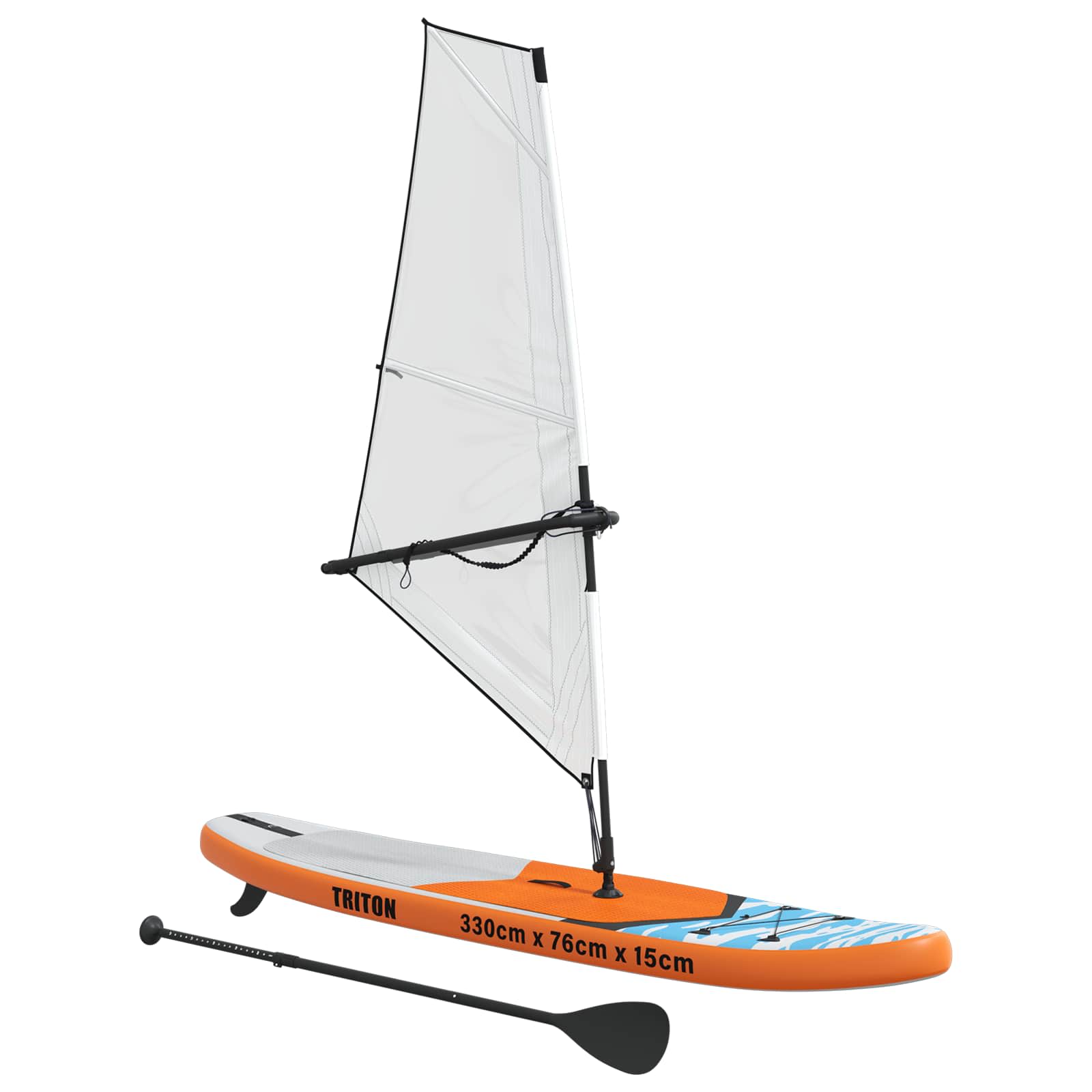 Kootud SUP laud purjega TRITON 330 x 76 x 15 cm Sinine