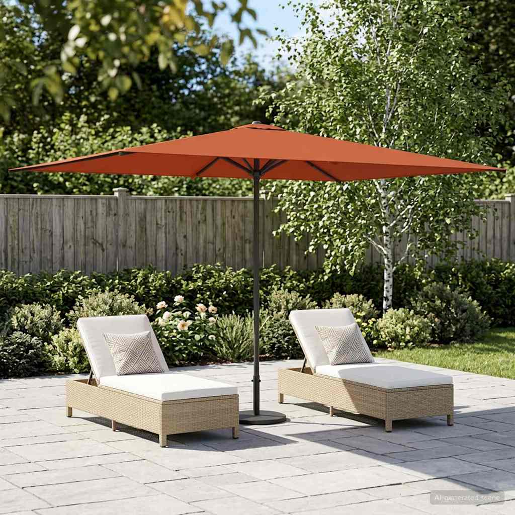 Aedapara Ristkülik 2 x 3 m Polüester Terrakota